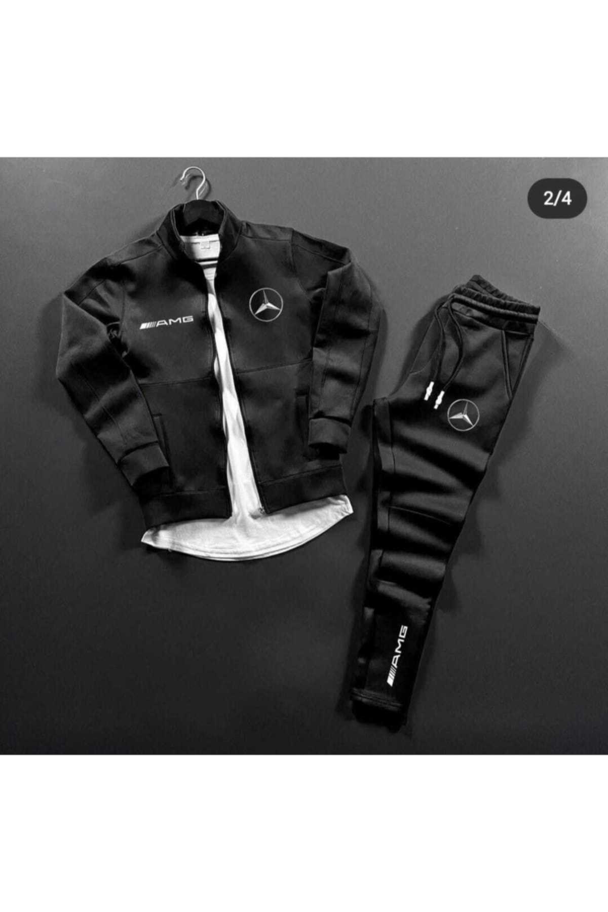 لباس ورزشی مردانه مشکی چاپ شده با لوگوی اسکوبا امگ