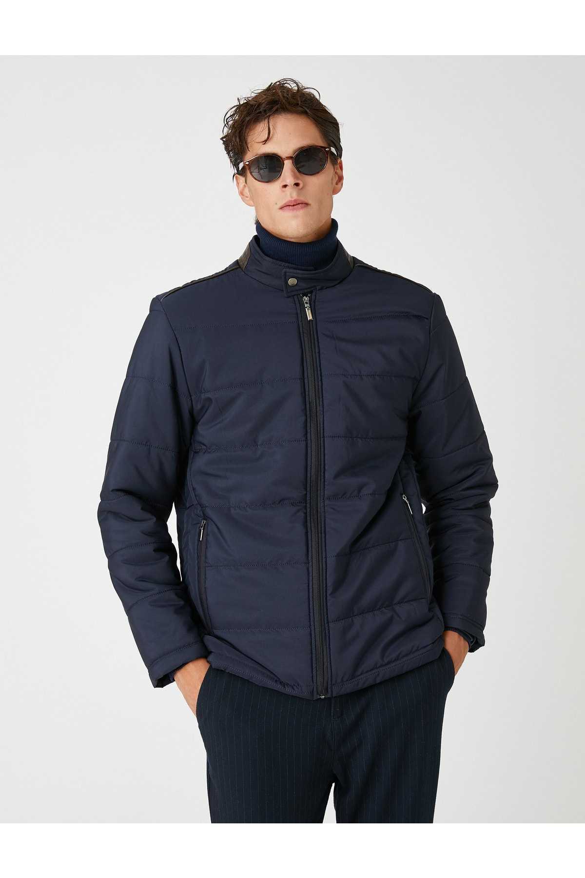 ژاکت فصلی پایه با جیب زیپ دار