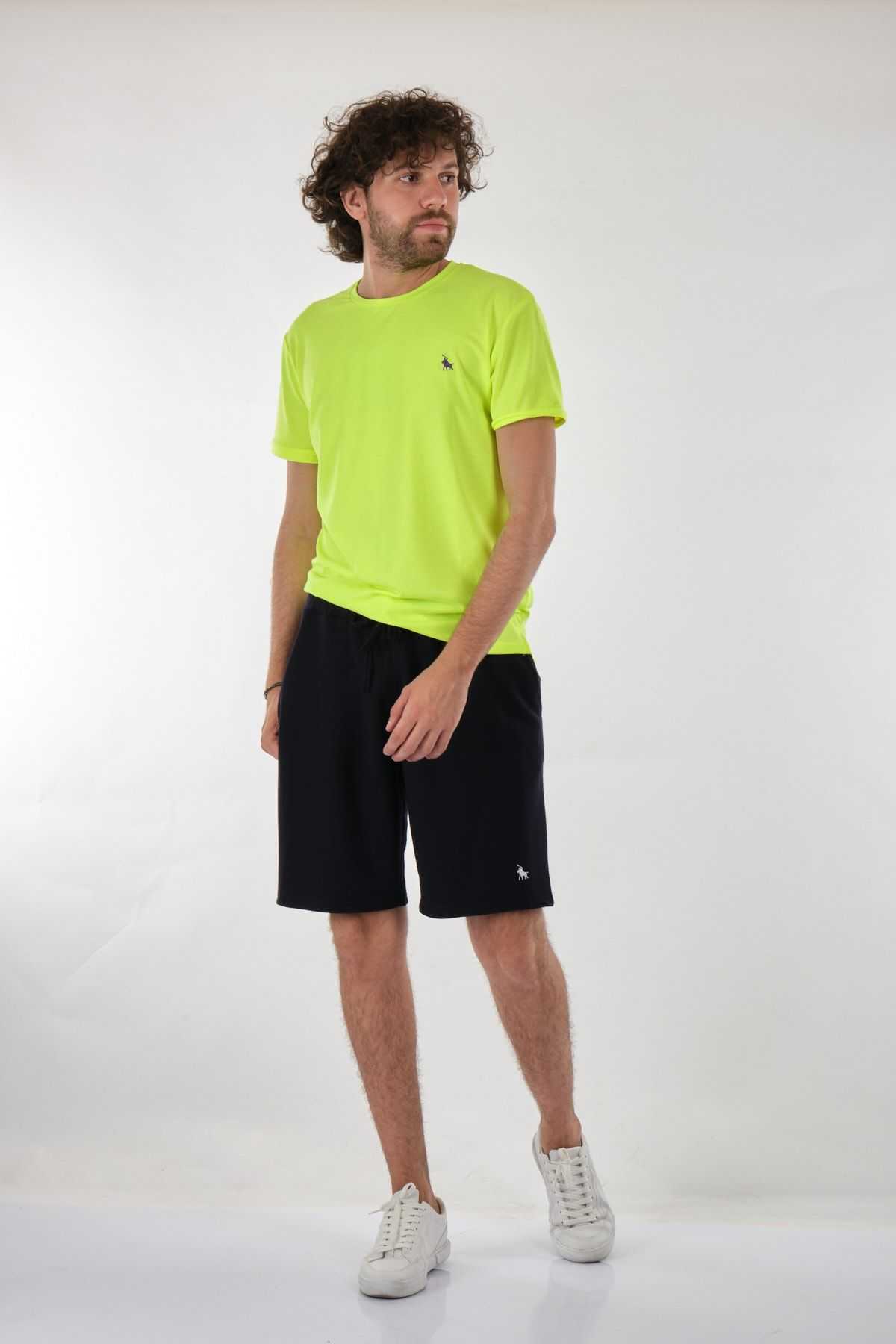 تیشرت مردانه سبز یقه پولو Crew Bk-313002