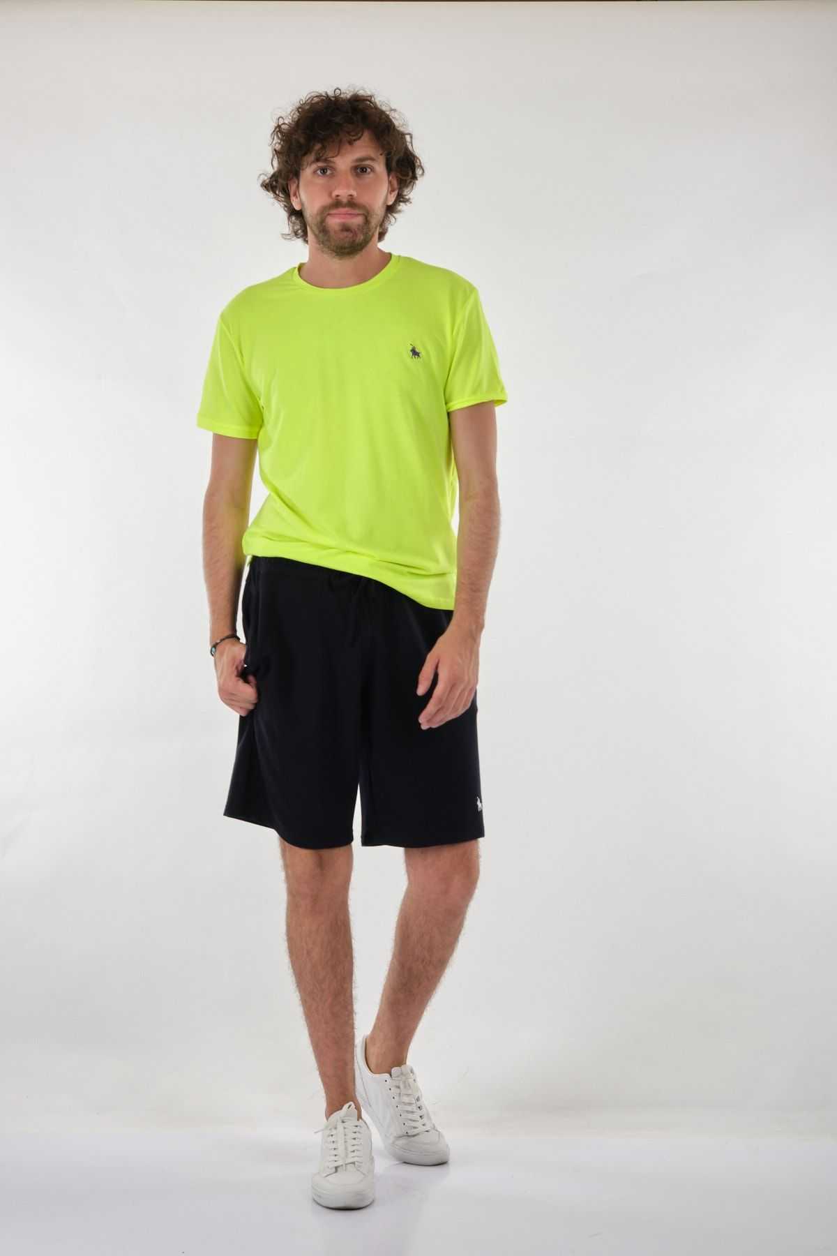 تیشرت مردانه سبز یقه پولو Crew Bk-313002