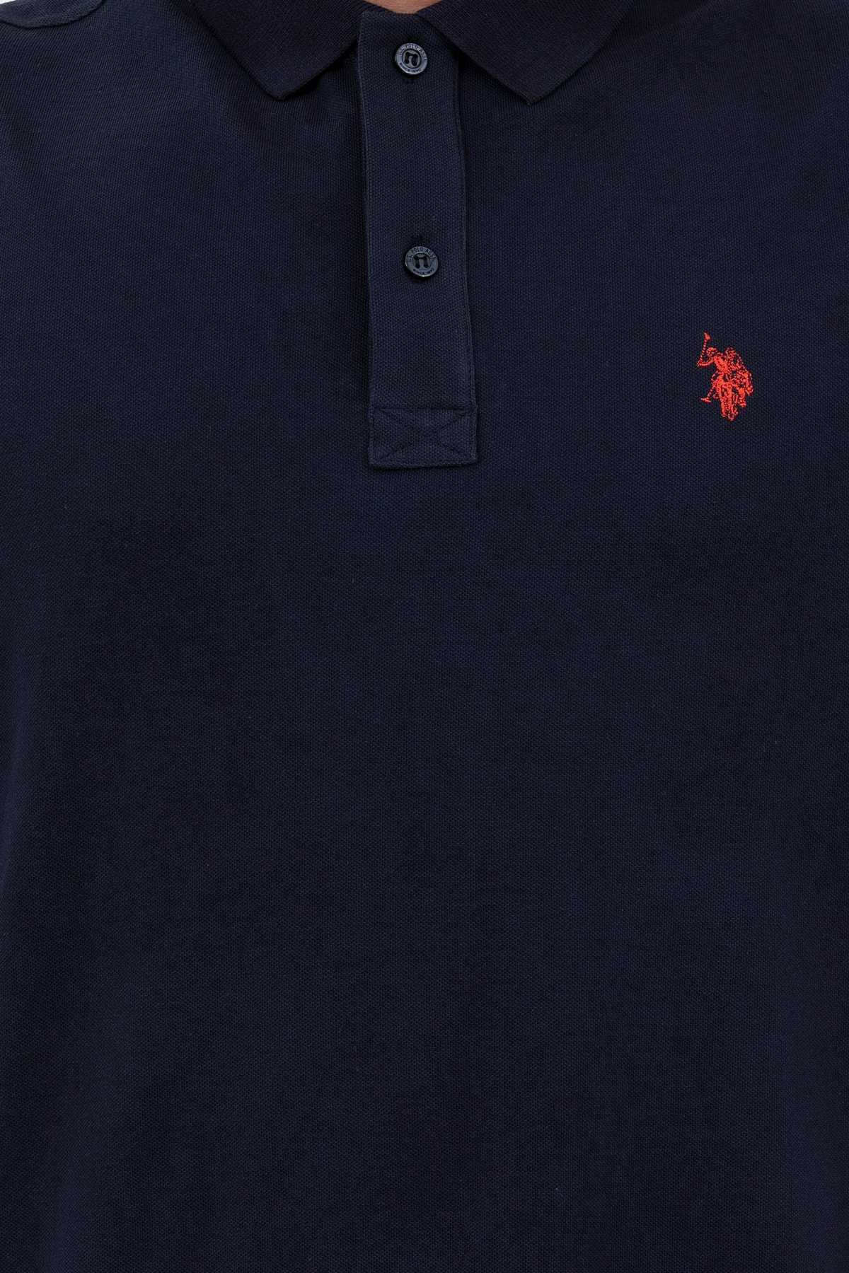 تیشرت یقه آرم Comfort Fit