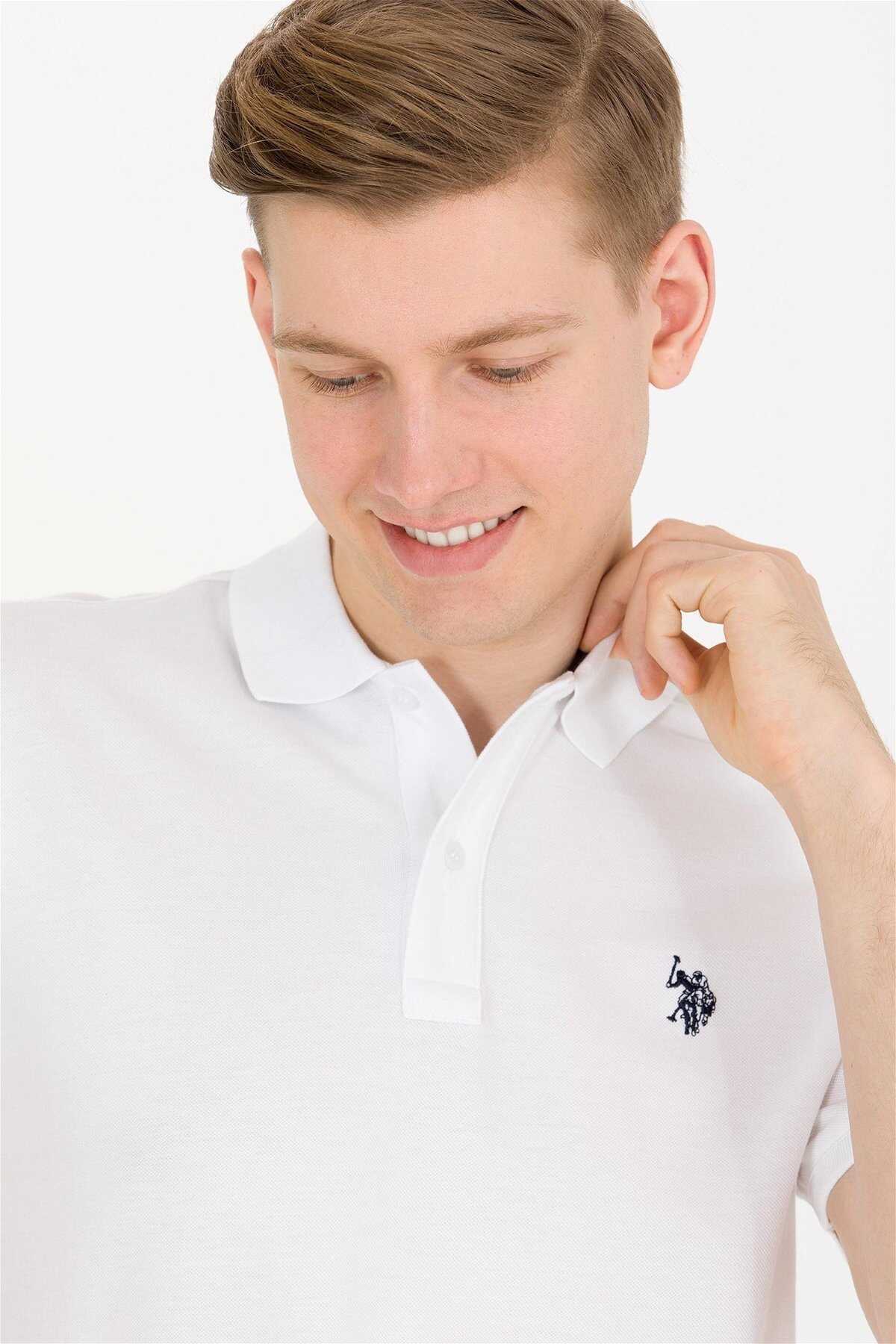 تیشرت یقه آرم Comfort Fit