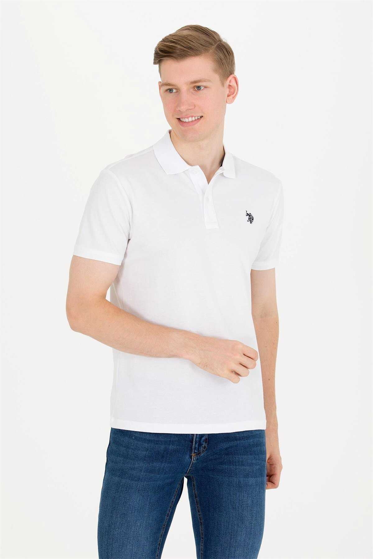 تیشرت یقه آرم Comfort Fit