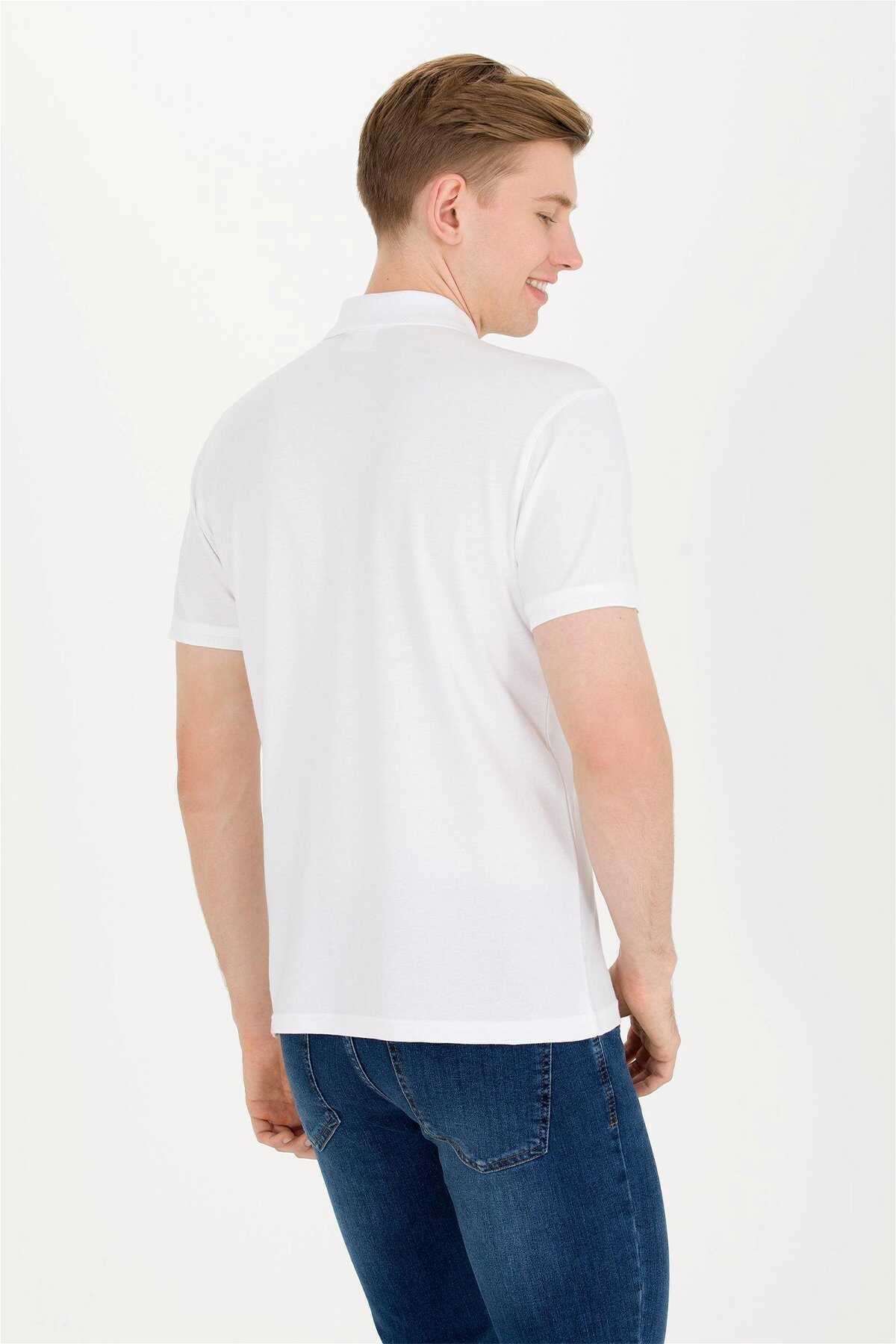 تیشرت یقه آرم Comfort Fit