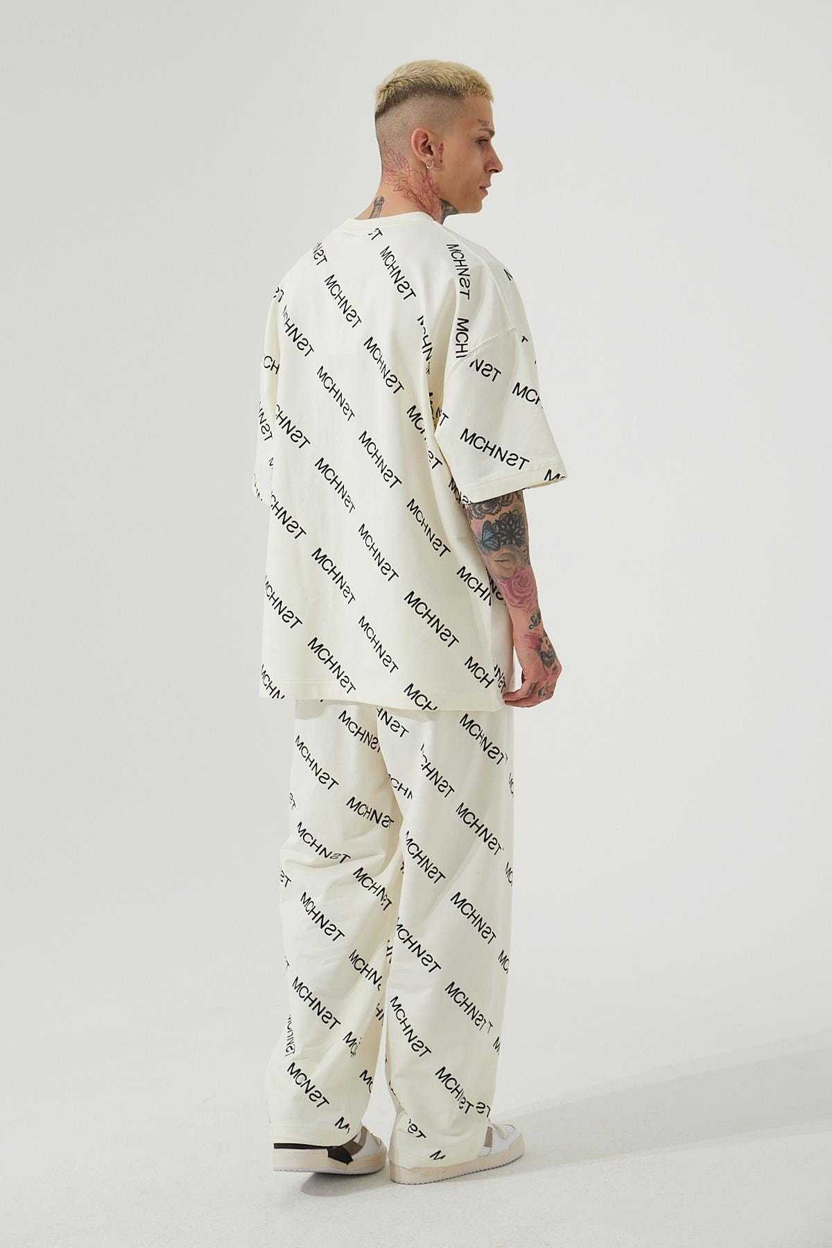 تیشرت یونیسکس Mchnst Angels Printed Grey