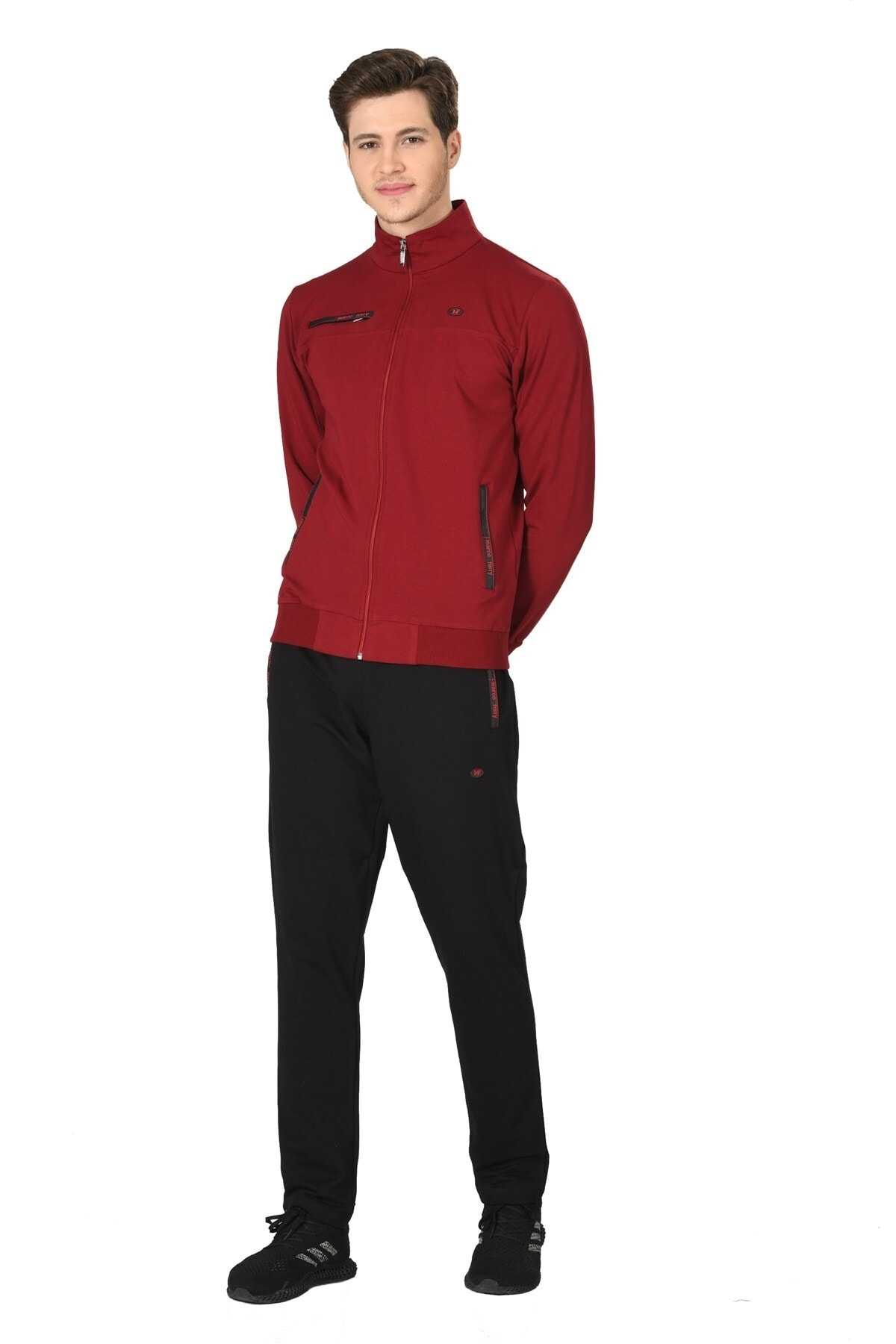 ست لباس ورزشی مردانه پارچه نخی FM19102