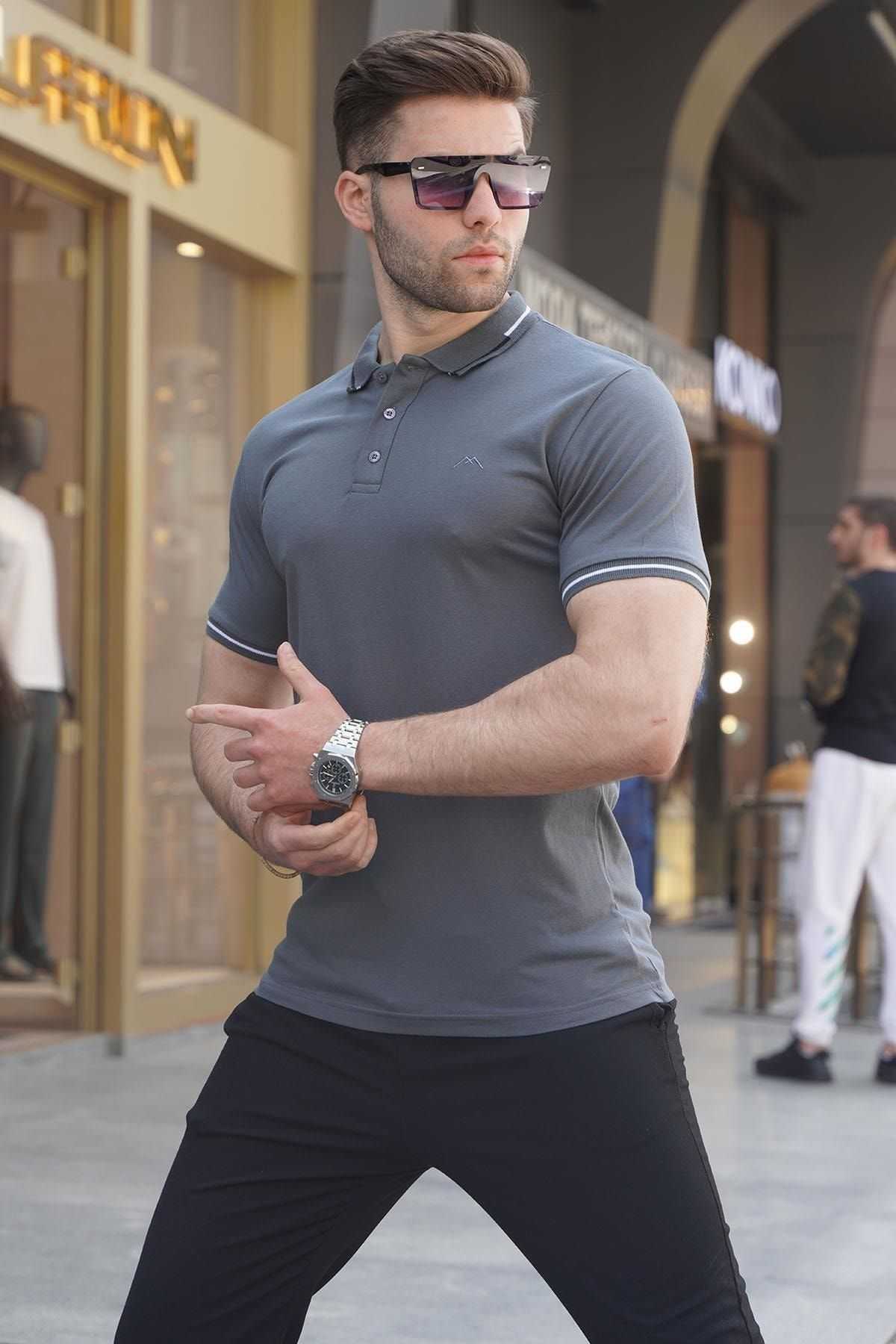 تیشرت مردانه یقه پولو مشکی