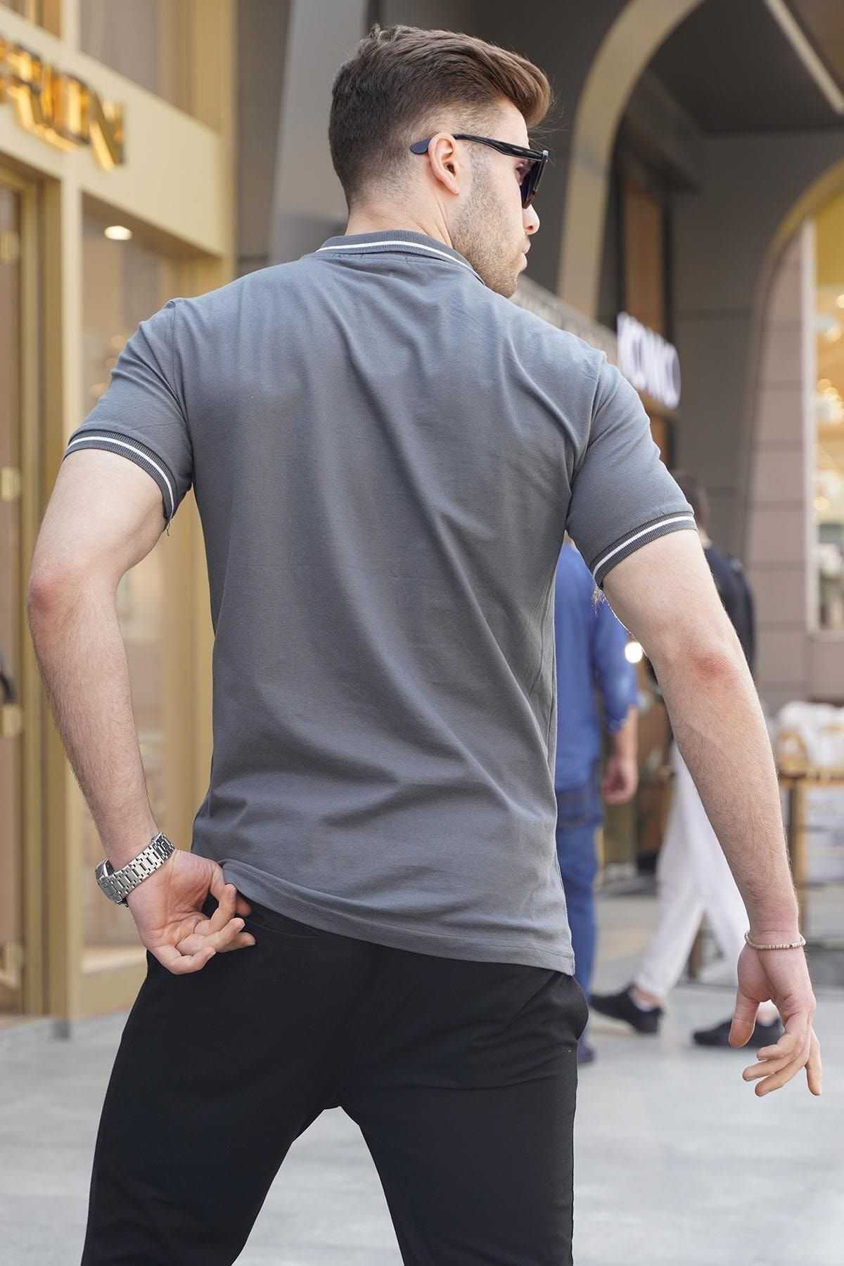 تیشرت مردانه یقه پولو مشکی