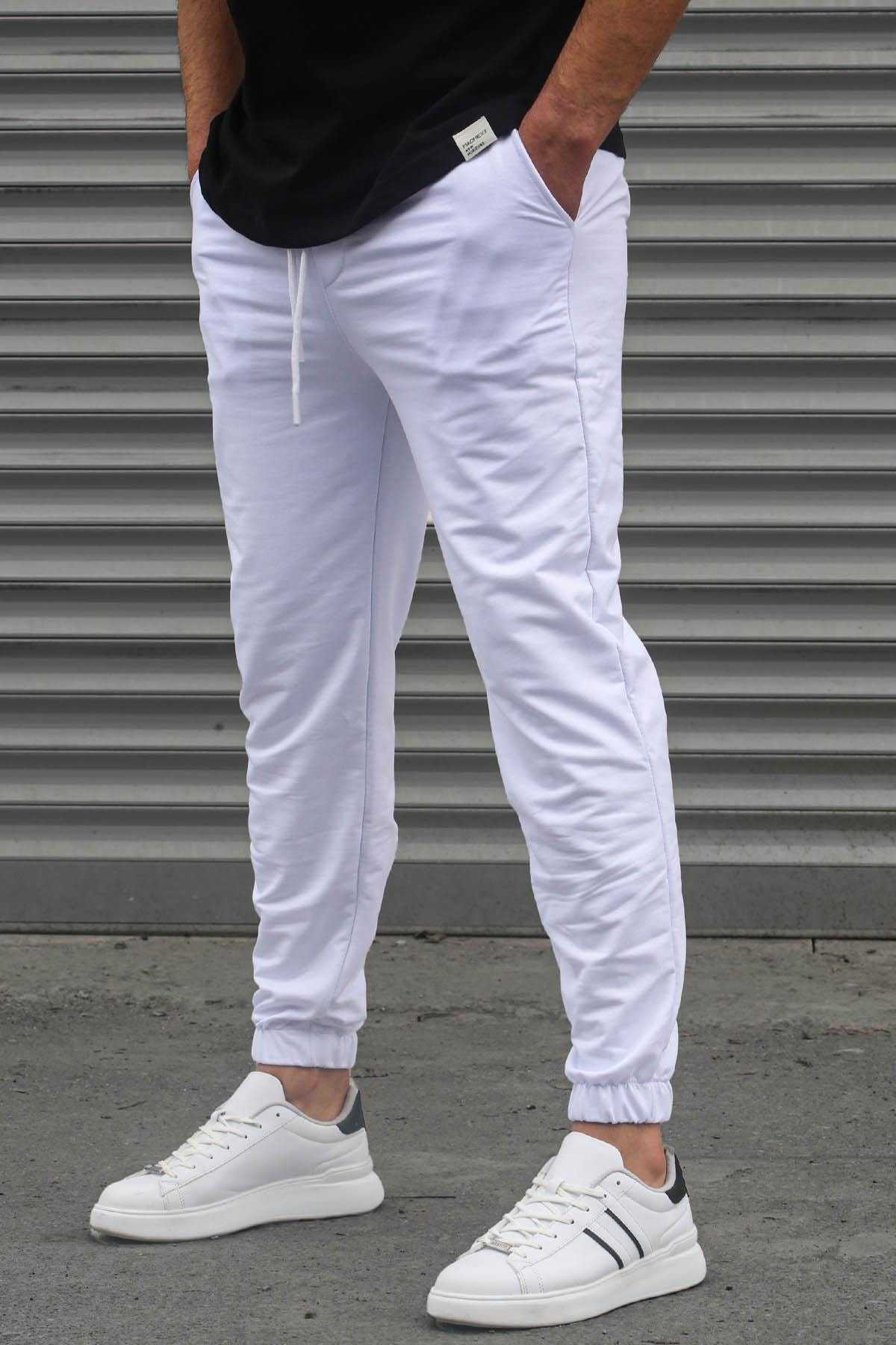 Boyalı Gri Basic Paçası Lastikli Erkek Eşofman 