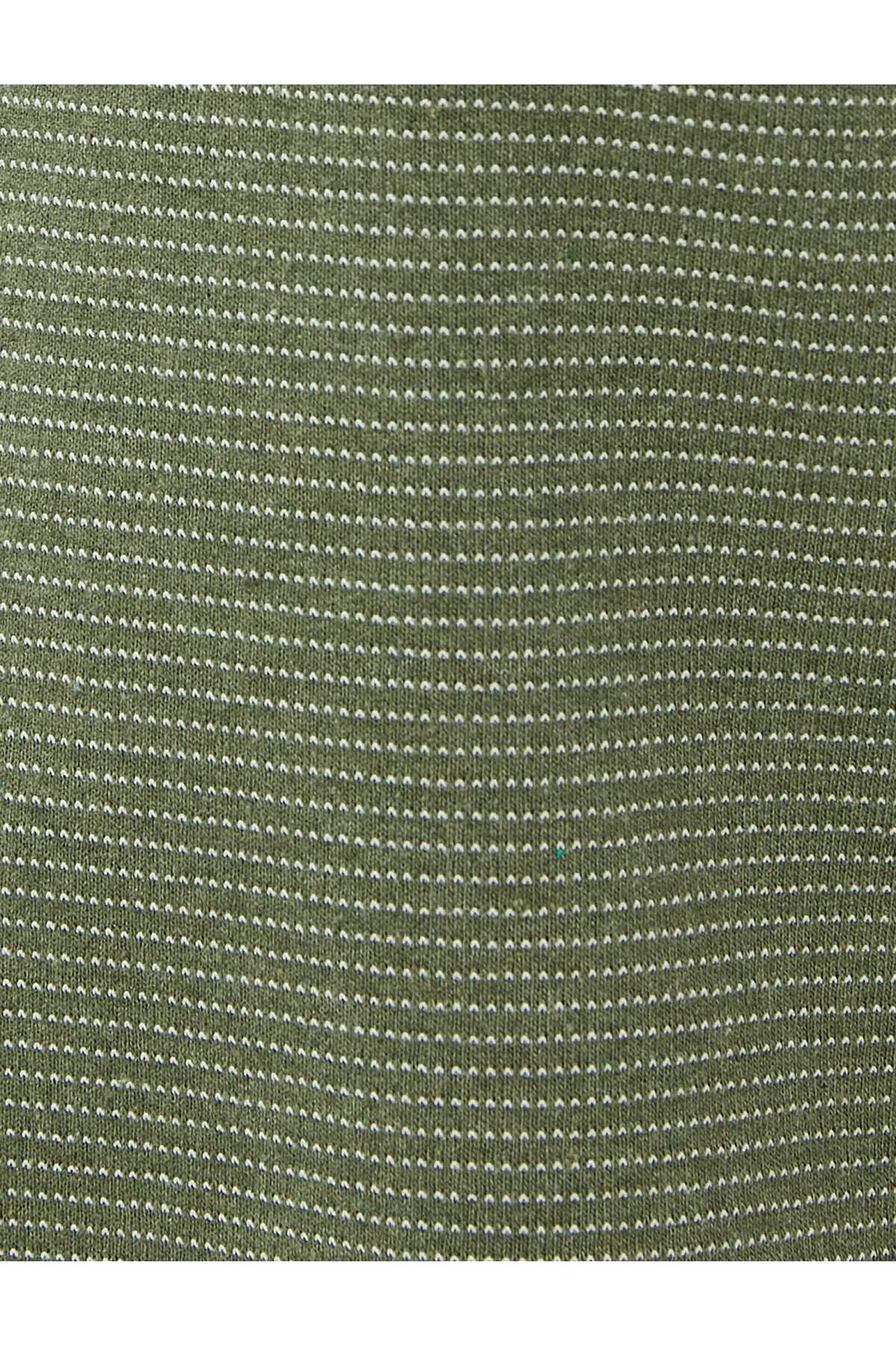 تیشرت پولو راه راه آستین کوتاه دکمه دار