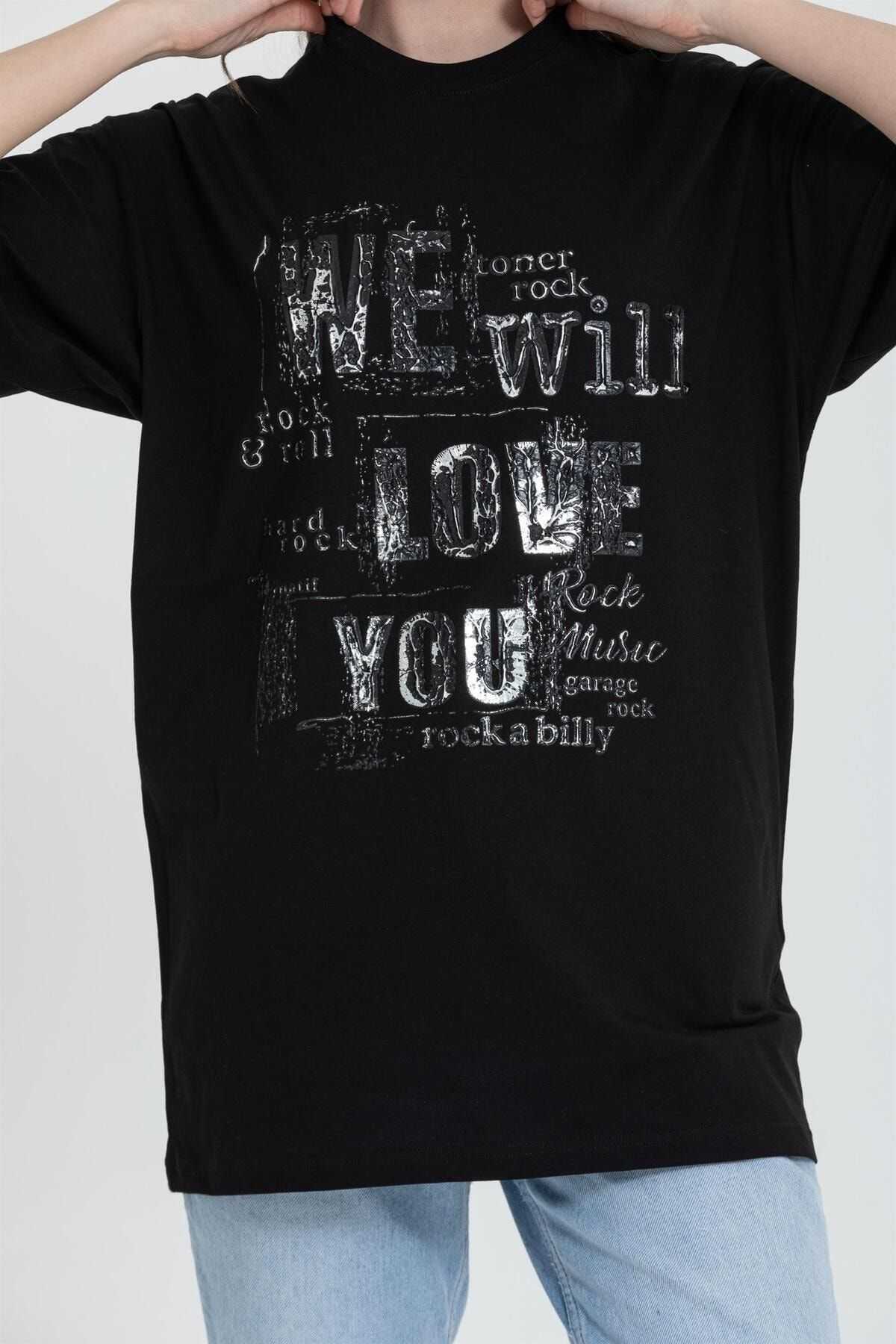 تیشرت با چاپ برجسته نقره R-5712