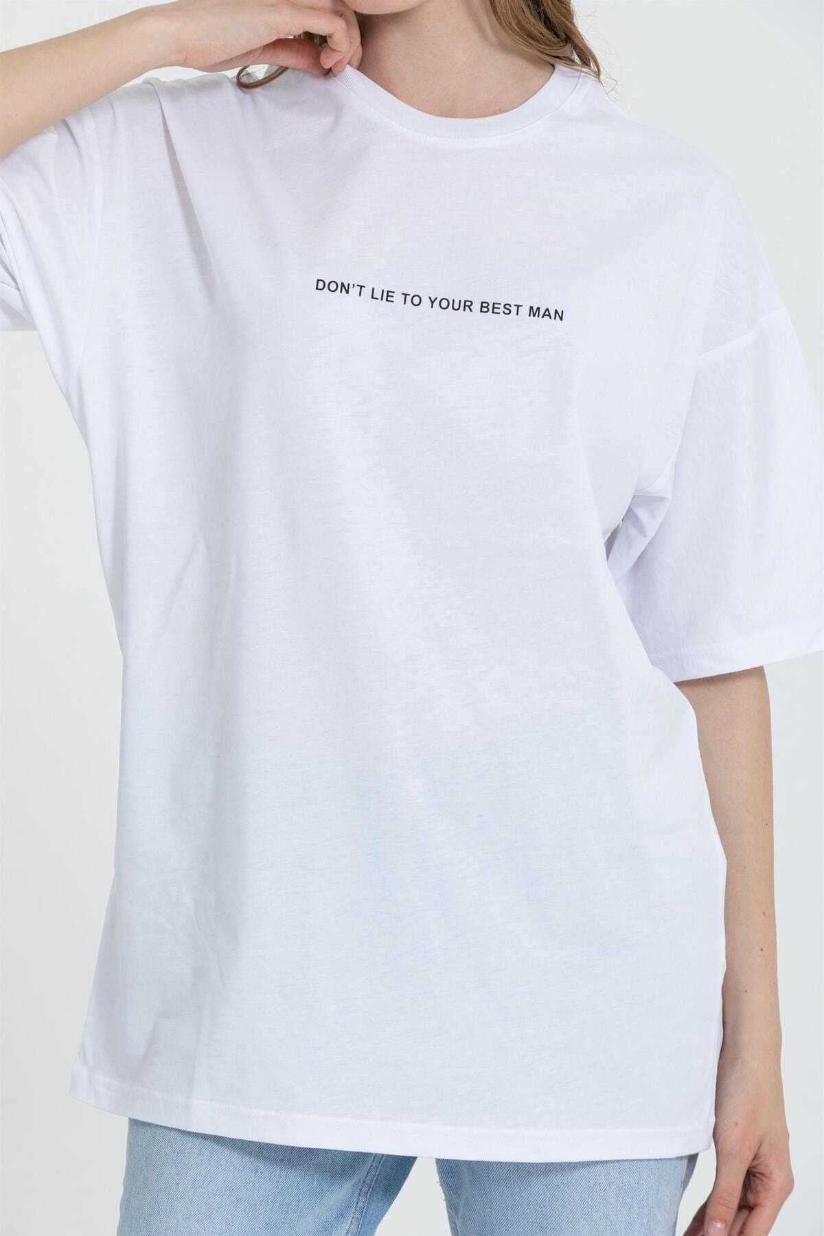 تیشرت چاپی یقه پشتی R-5714