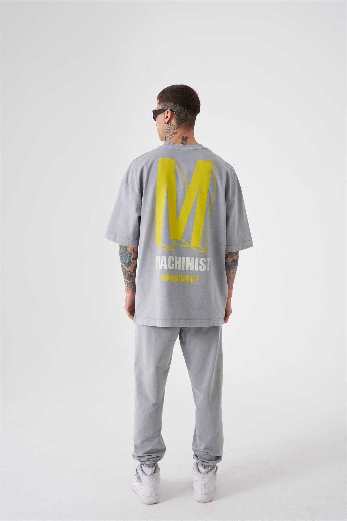 تیشرت پرینت شسته ONENINE87 ASP-BLUE