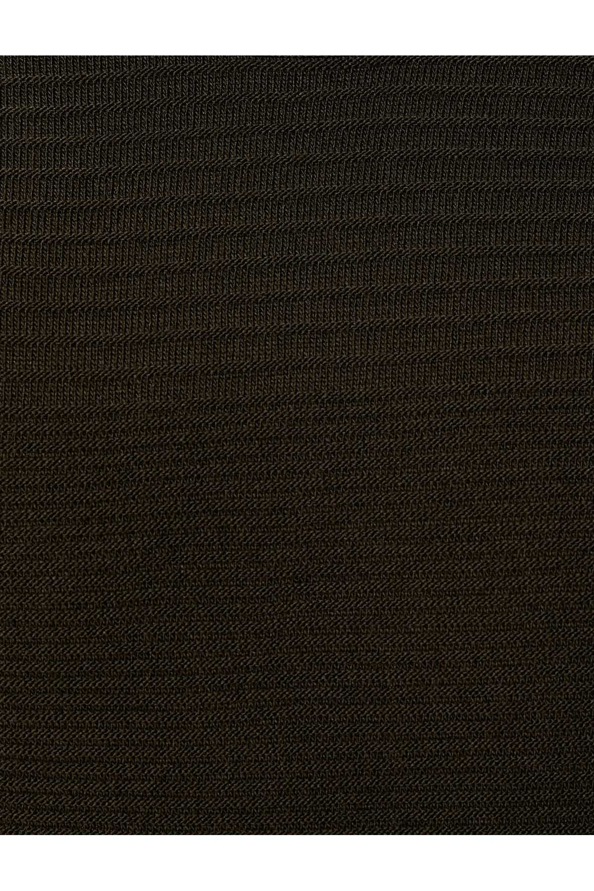 ژاکت بافتنی ساده با بافت یقه گرد با تناسب باریک