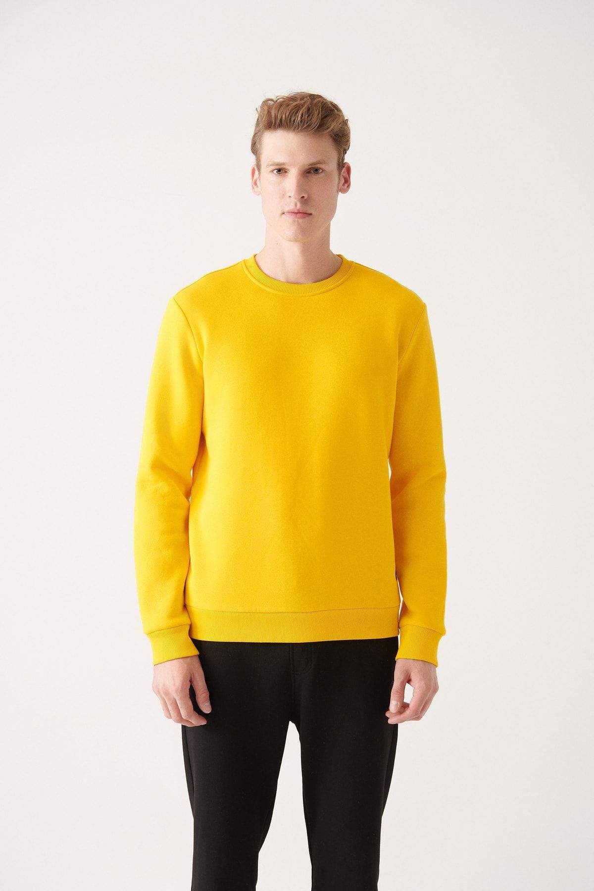 anthracite-crew-neck-3-thread-cotton-unisex-sweatshirt-with-fleece-inside