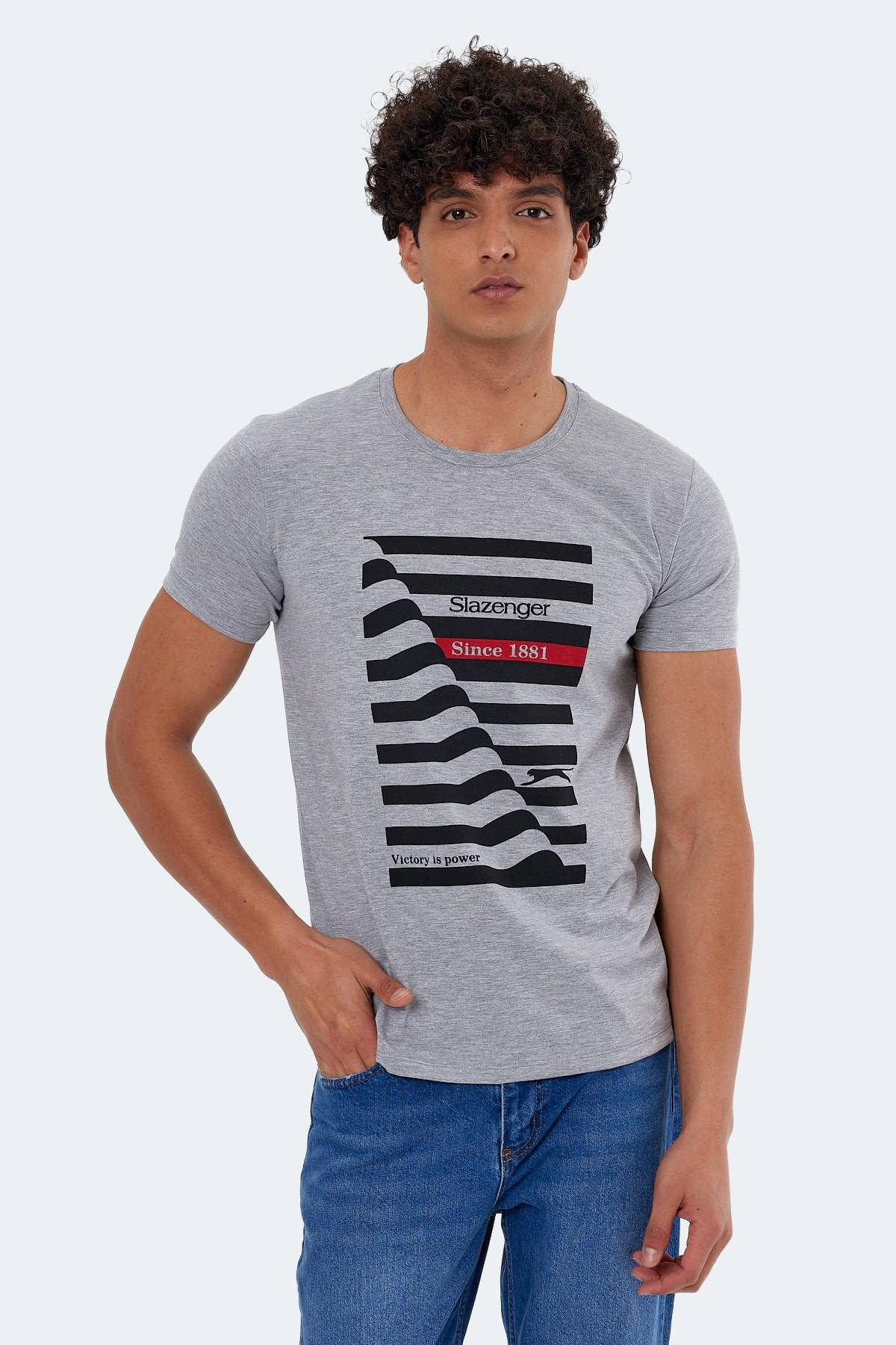 تیشرت مردانه کاتل خاکستری