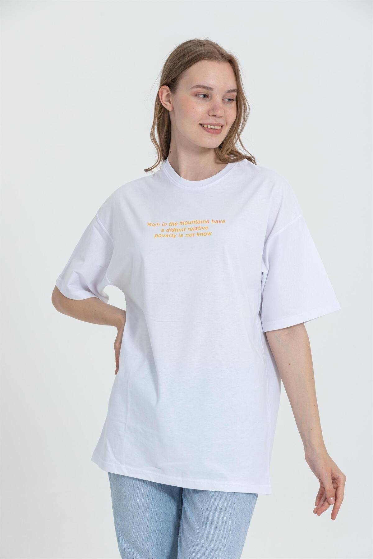 تیشرت سایز بزرگ پاندا یقه خدمه R-5724