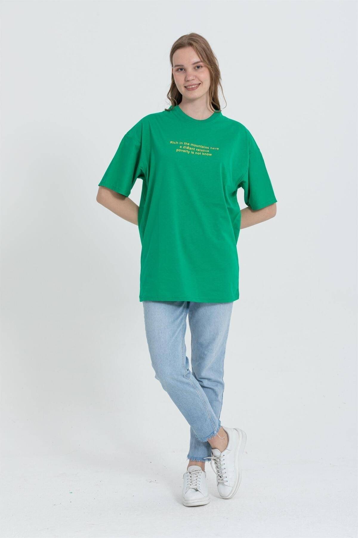 تیشرت سایز بزرگ پاندا یقه خدمه R-5724