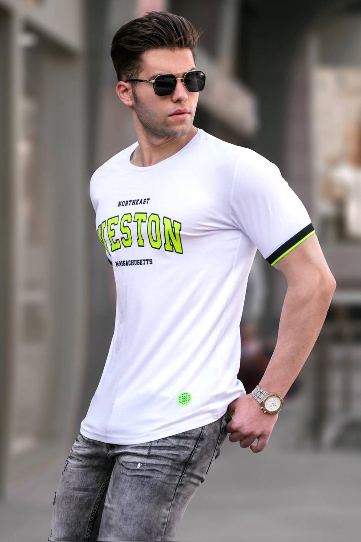 تیشرت مردانه مشکی چاپ شده