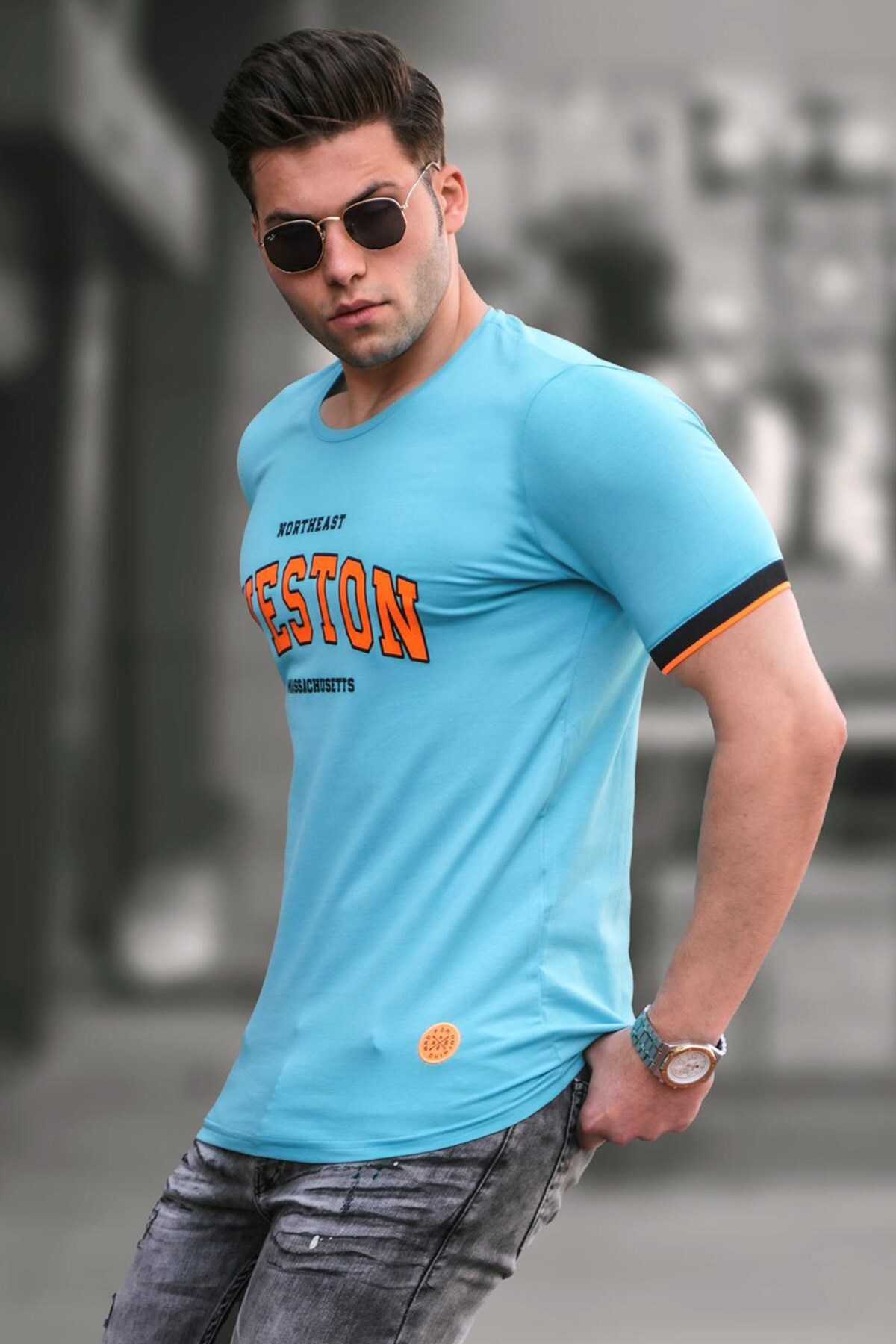 تیشرت مردانه مشکی چاپ شده