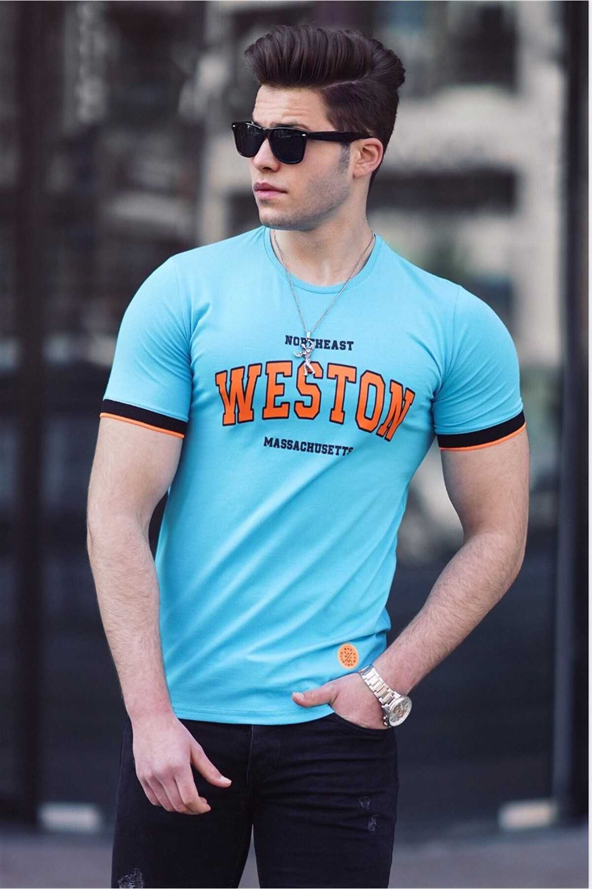 تیشرت مردانه مشکی چاپ شده