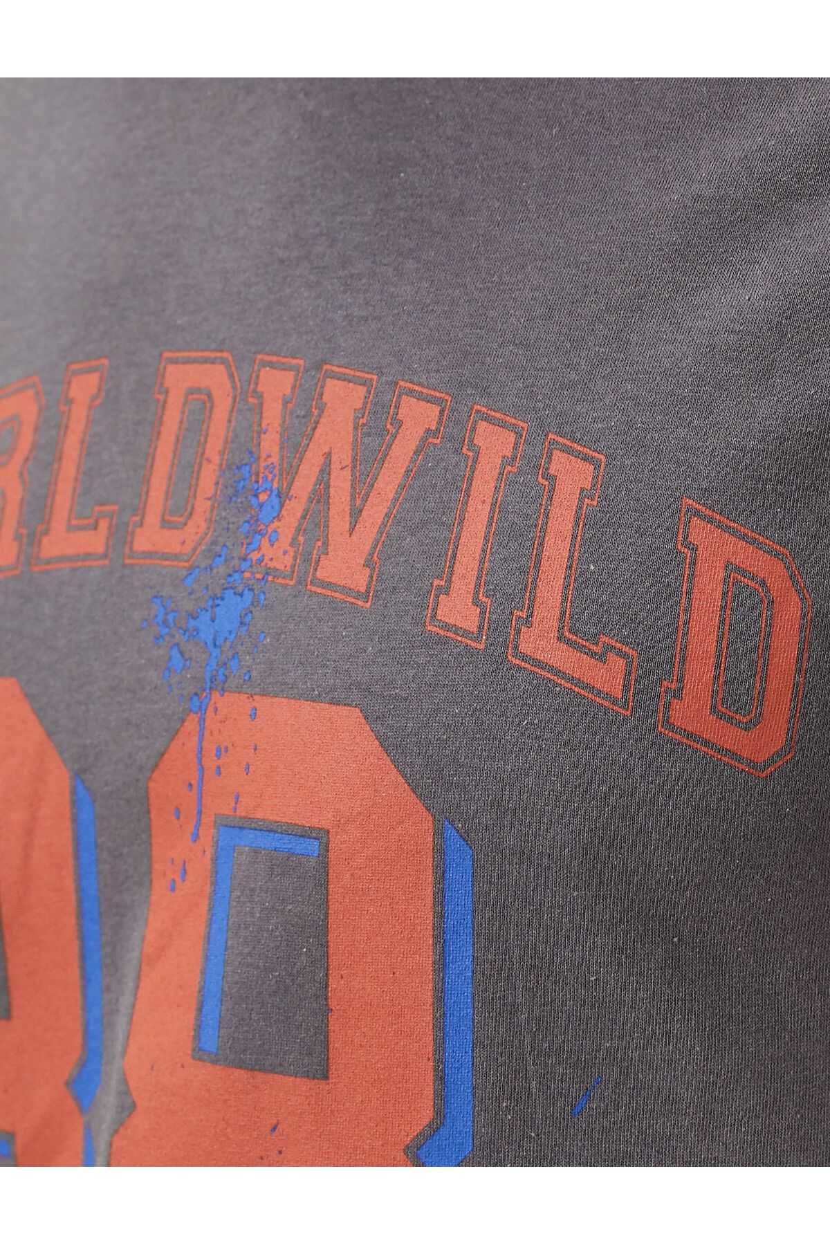 تیشرت کالج با یقه آستین کوتاه نخی