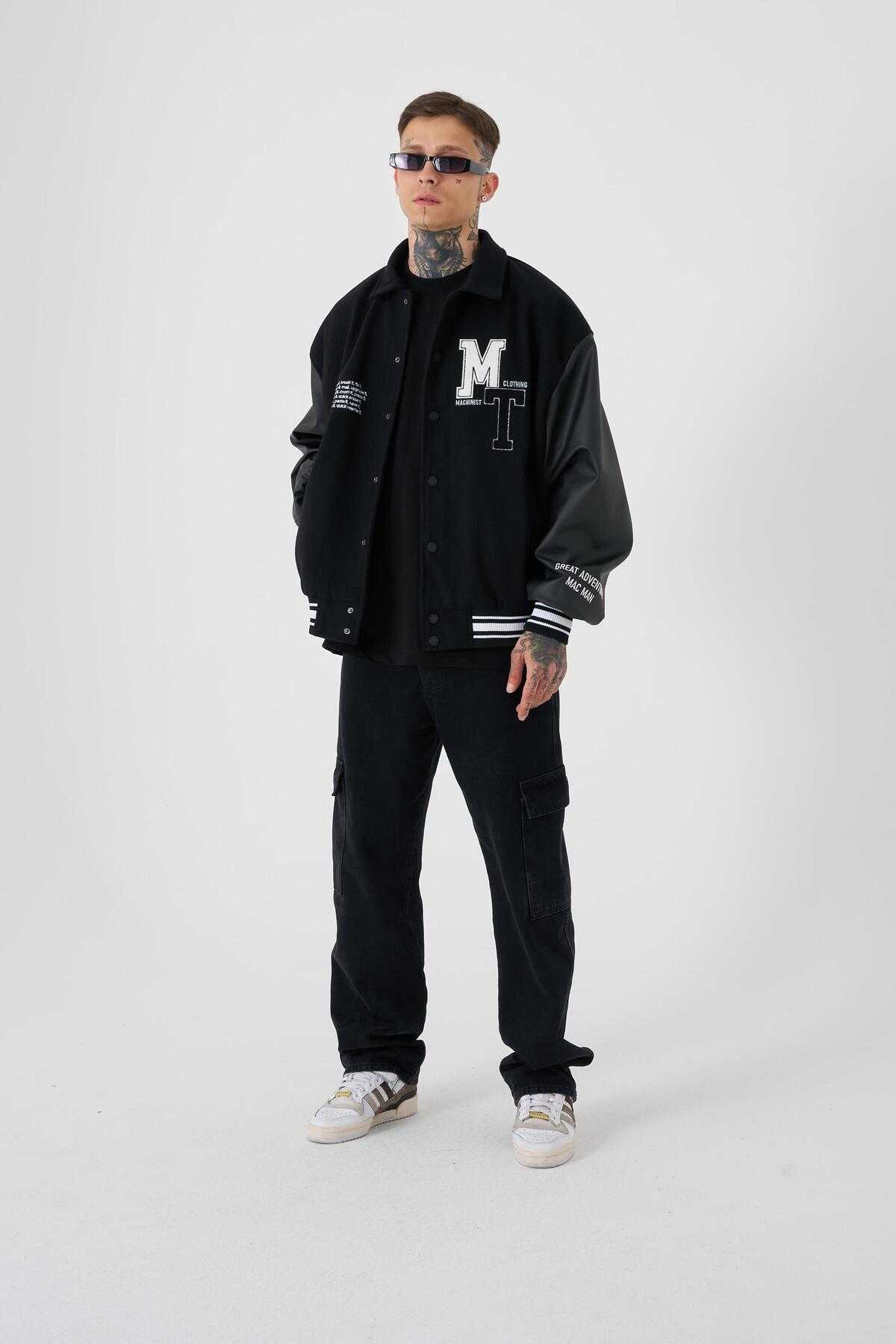 کت مردانه MT Oversize Ecru Bomber