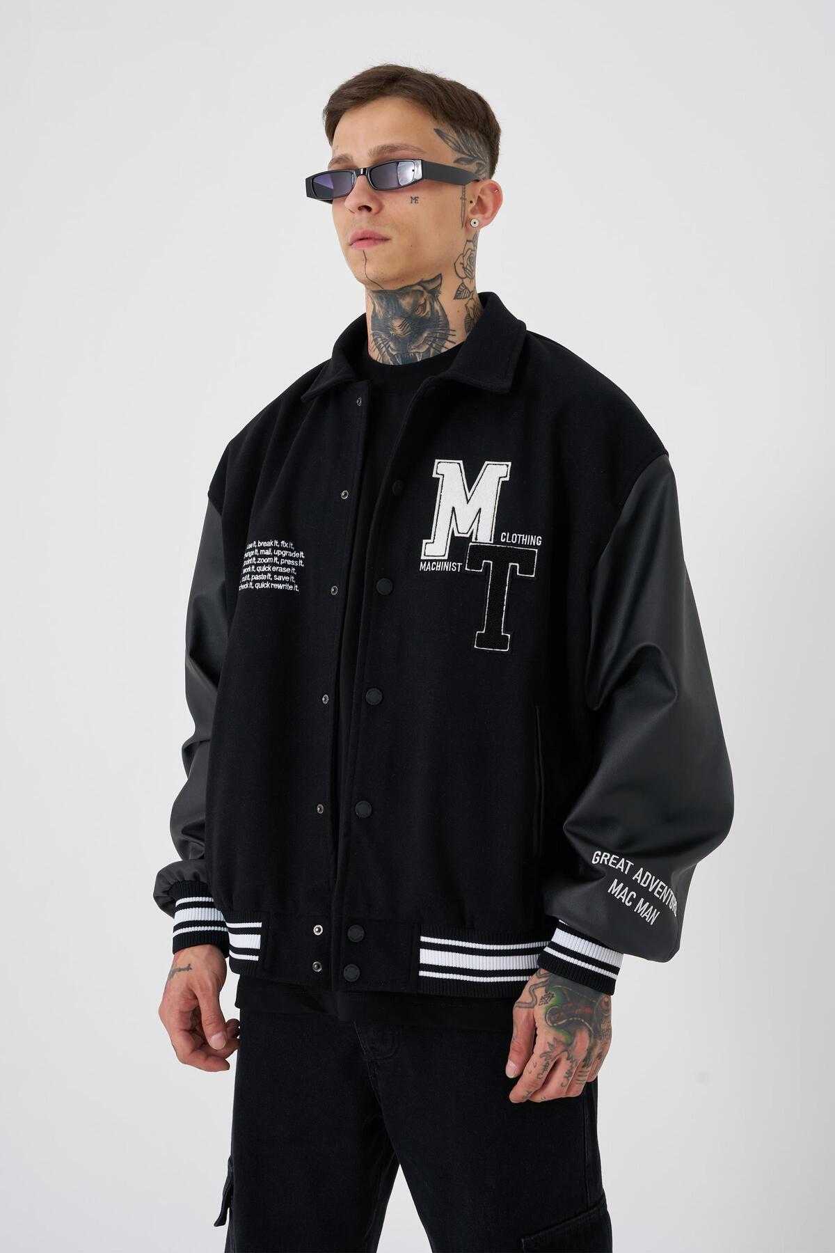 کت مردانه MT Oversize Ecru Bomber