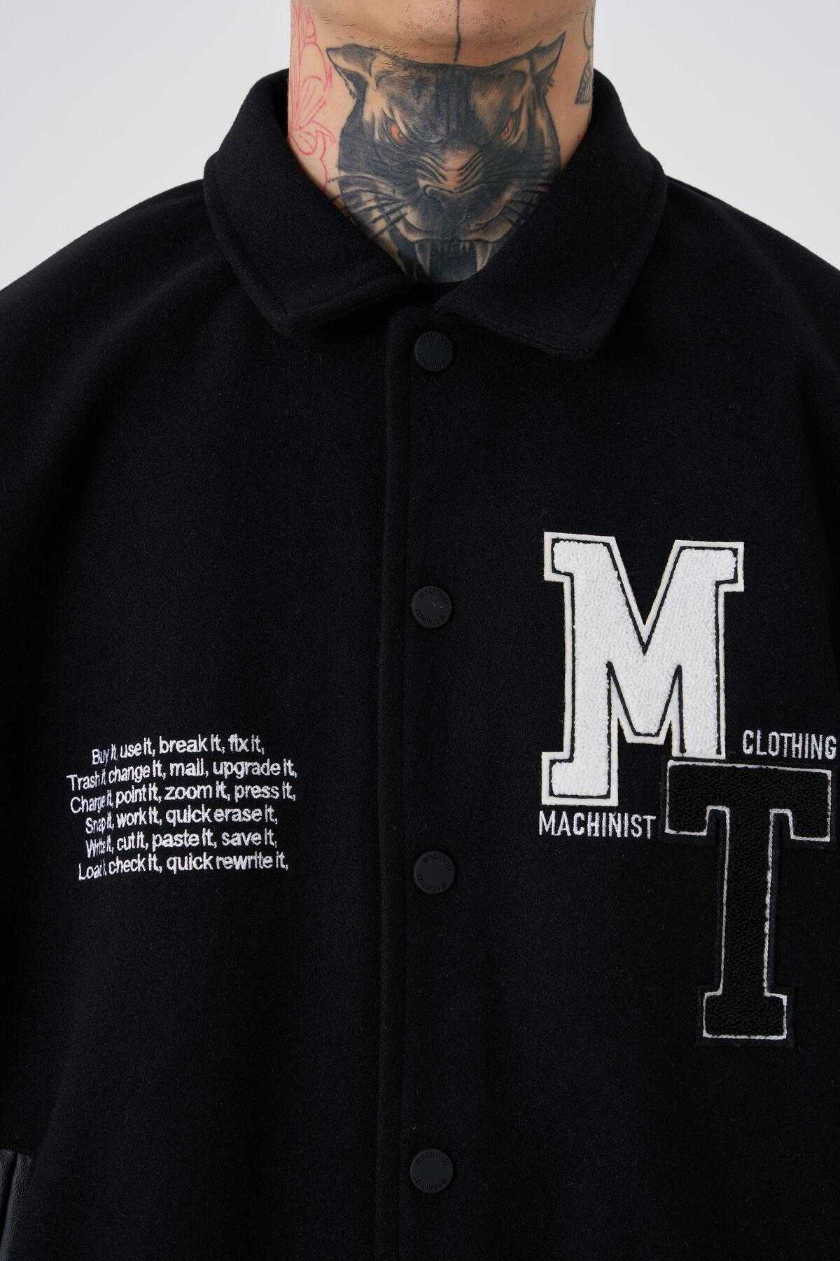 کت مردانه MT Oversize Ecru Bomber