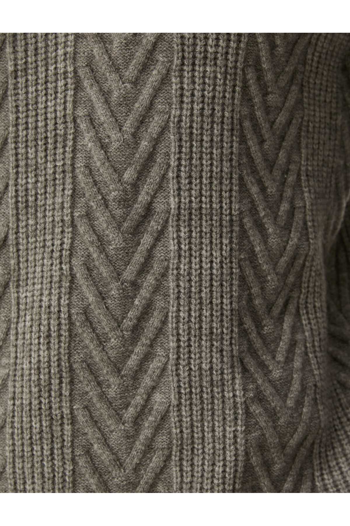 ژاکت بافتنی یقه آستین بلند بافتنی