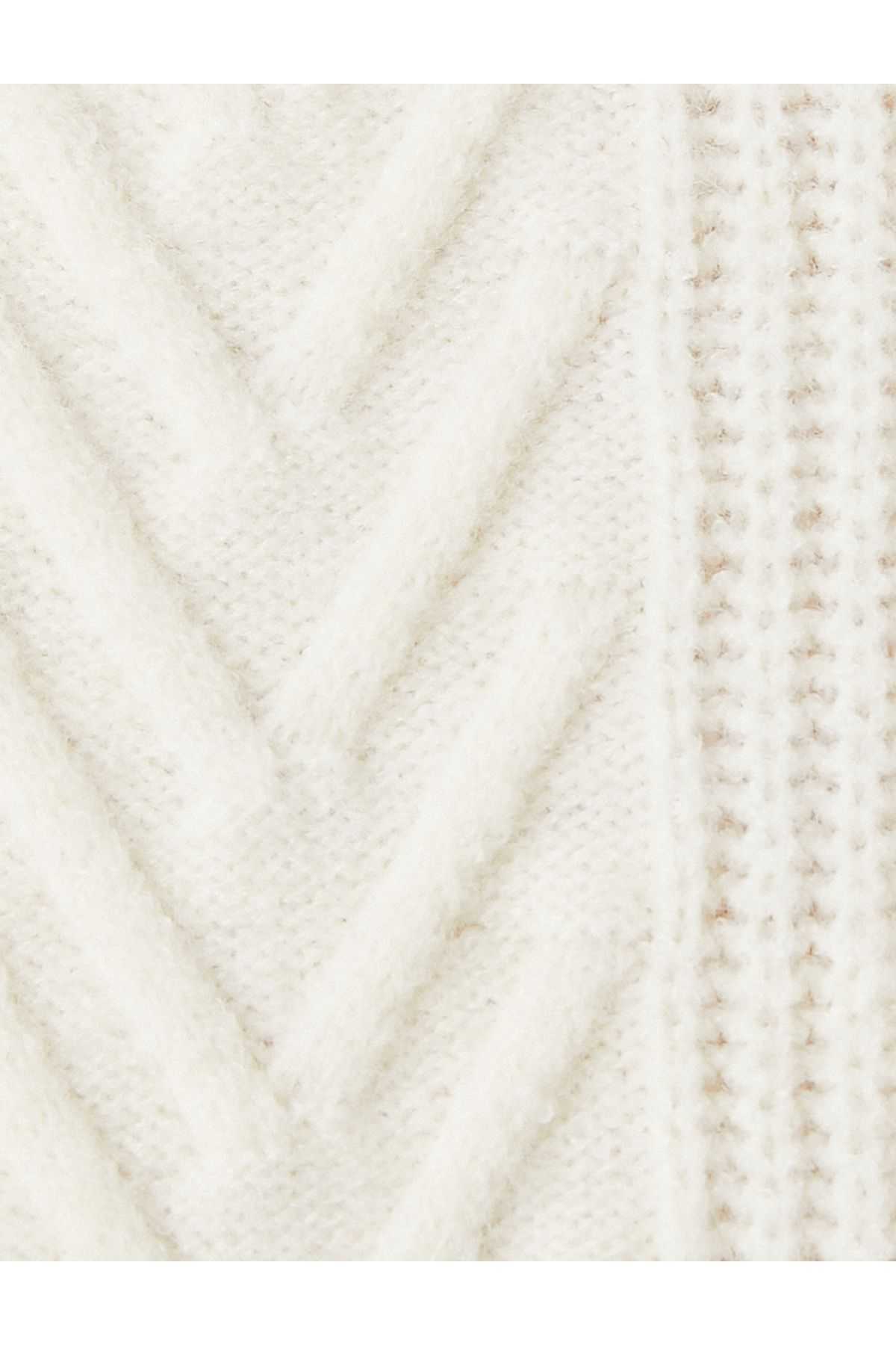 ژاکت بافتنی یقه آستین بلند بافتنی