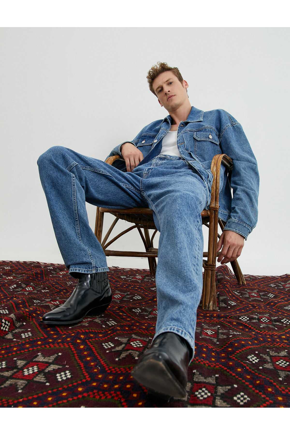 شلوار جین لوله ای صاف - مارک ژان