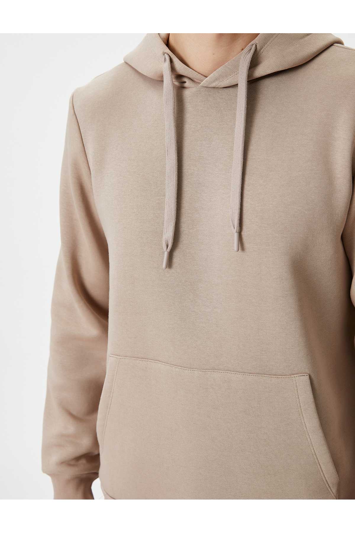 سویشرت کلاهدار جیبی کانگورو آستین بلند