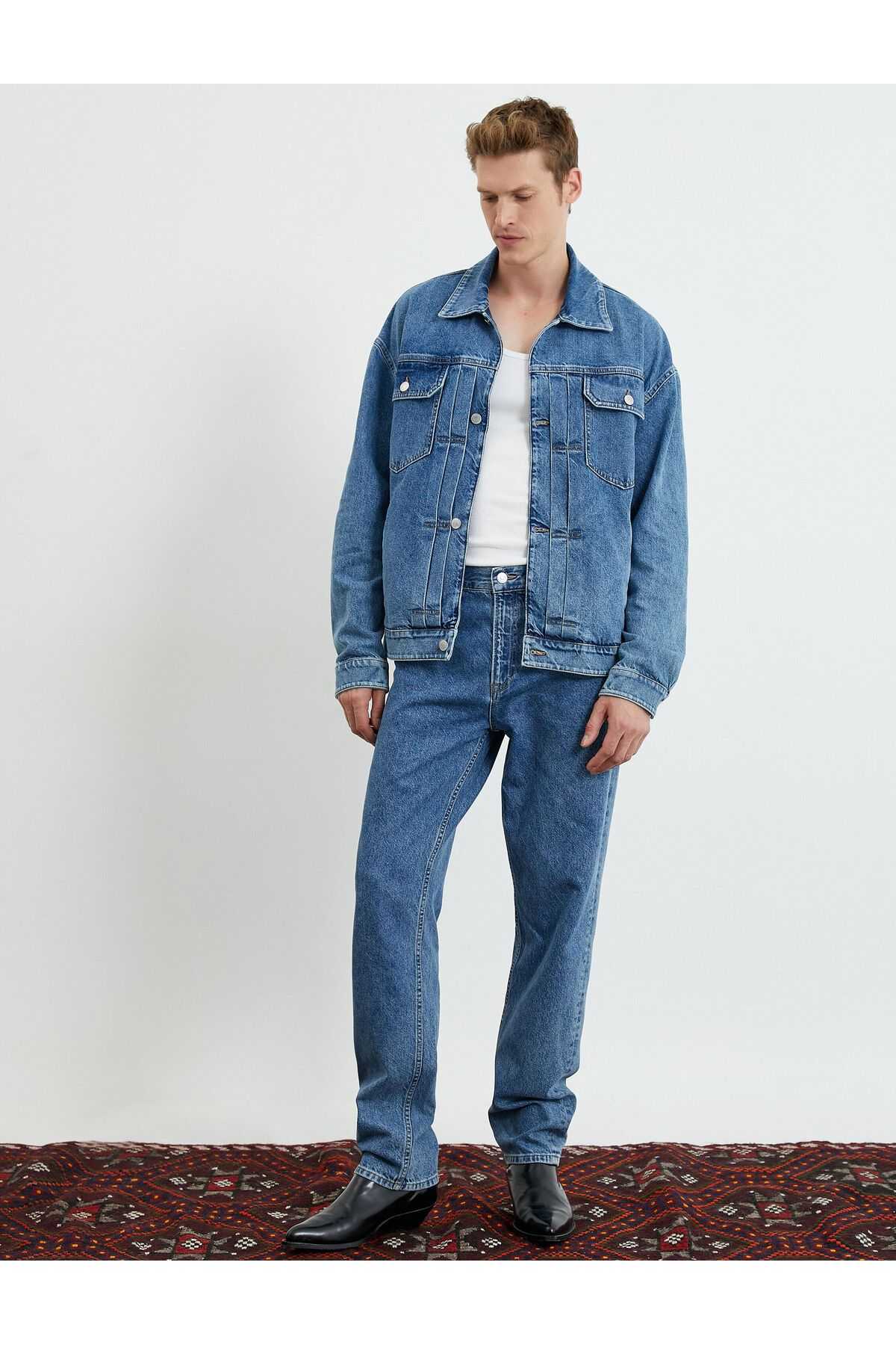 شلوار جین لوله ای صاف - مارک ژان