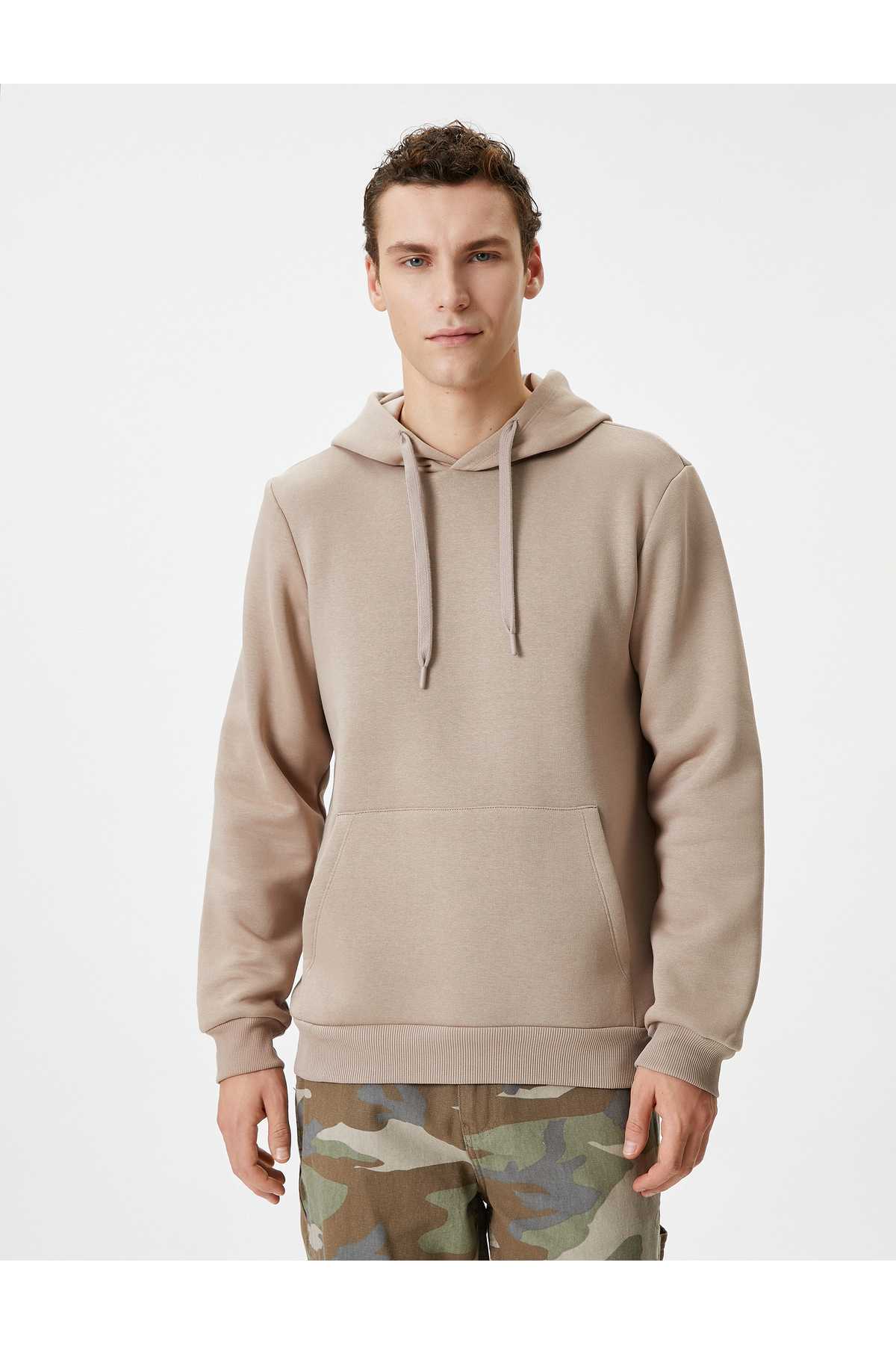 سویشرت کلاهدار جیبی کانگورو آستین بلند