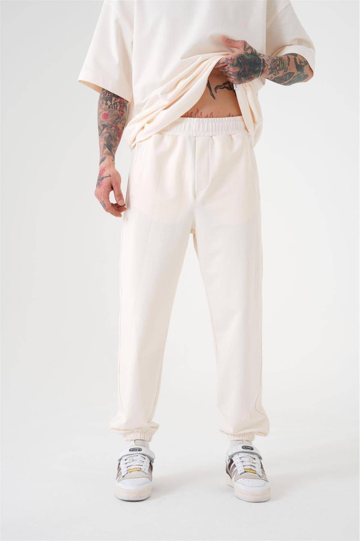 شلوار ورزشی ساده مردانه نارنجی جوگر