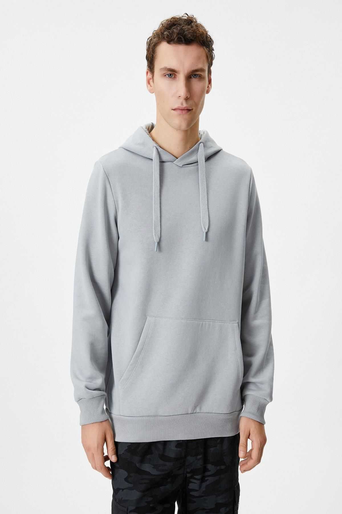 سویشرت کلاهدار جیبی کانگورو آستین بلند