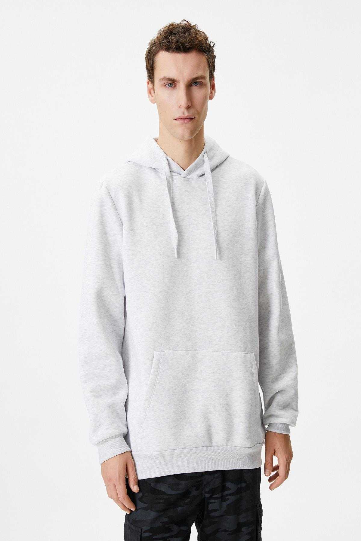 سویشرت کلاهدار جیبی کانگورو آستین بلند