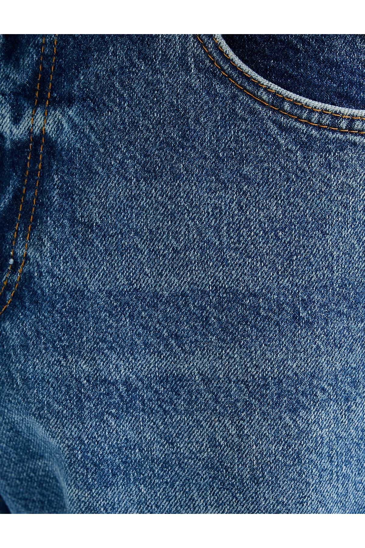 جیب های شلوار جین گشاد کمر استاندارد پنبه ای - Steve Jean