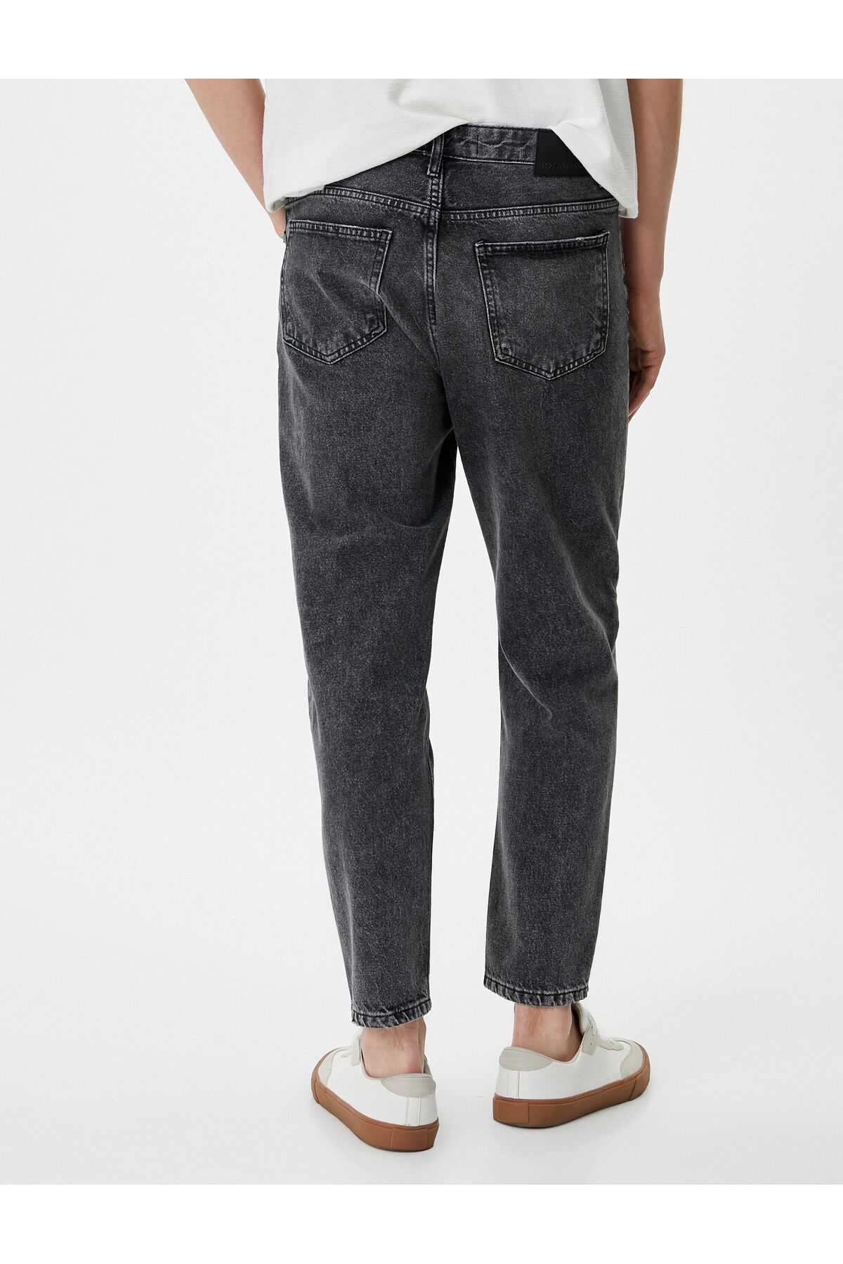 جیب های شلوار جین گشاد کمر استاندارد پنبه ای - Steve Jean