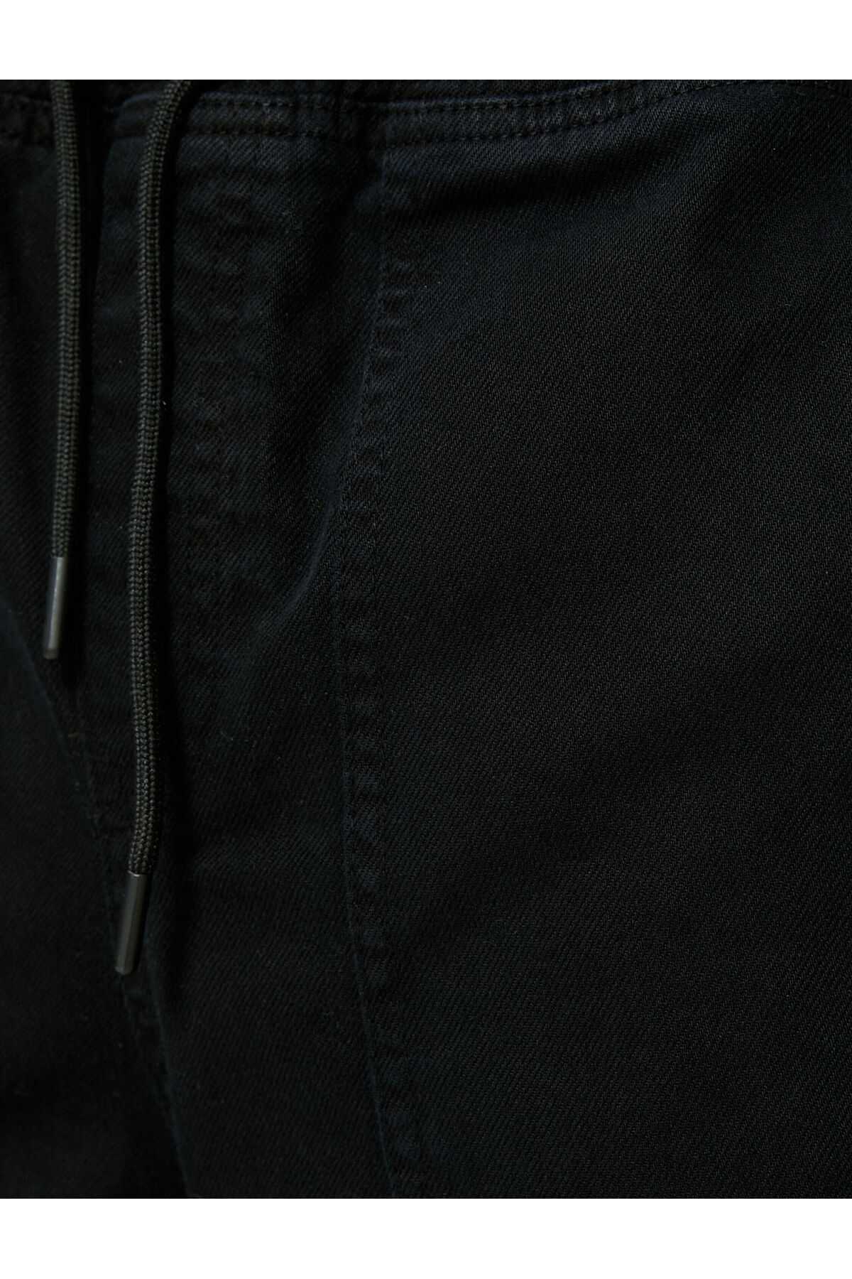 دور کمر شلوار توری جیب پنبه