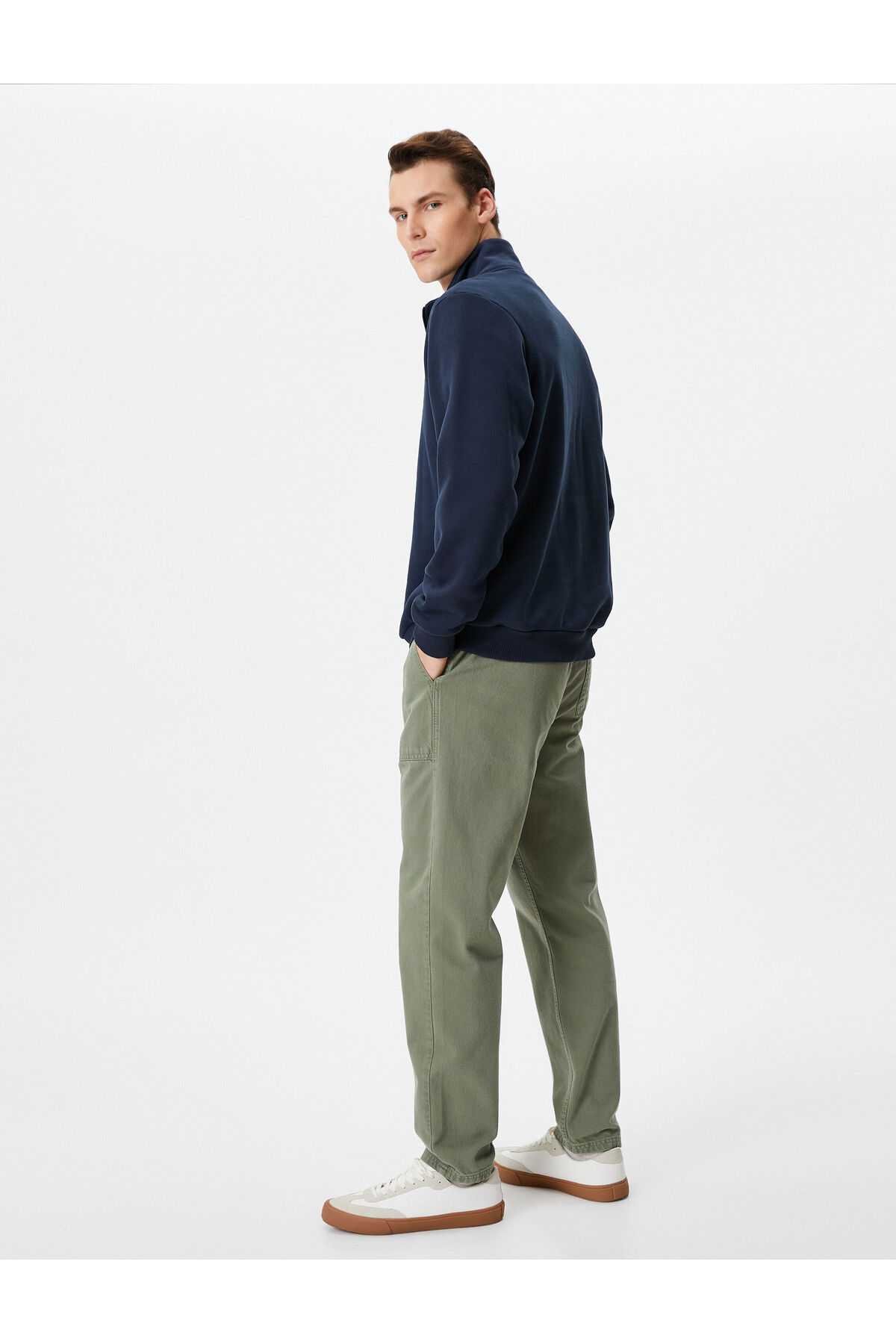 دور کمر شلوار توری جیب پنبه