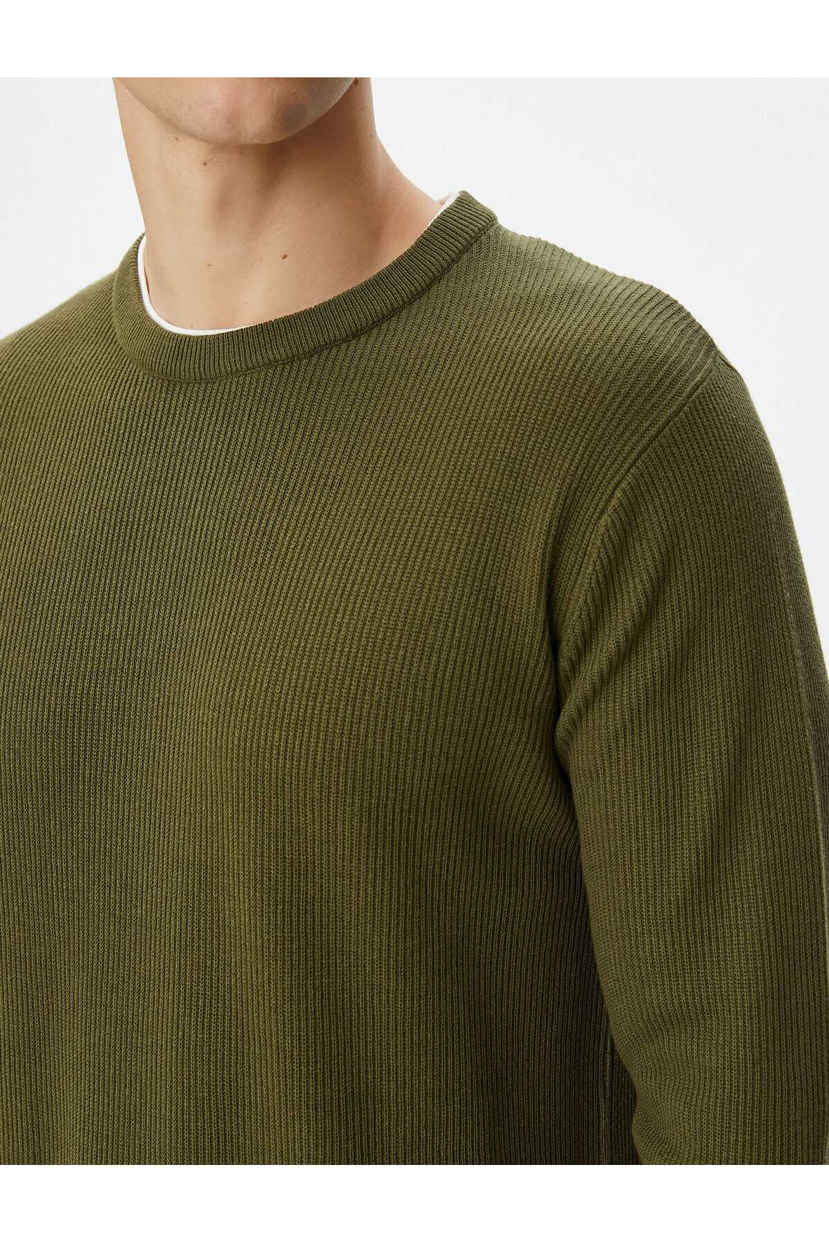 پارچه بافتنی یقه خدمه پایه ژاکت نخی