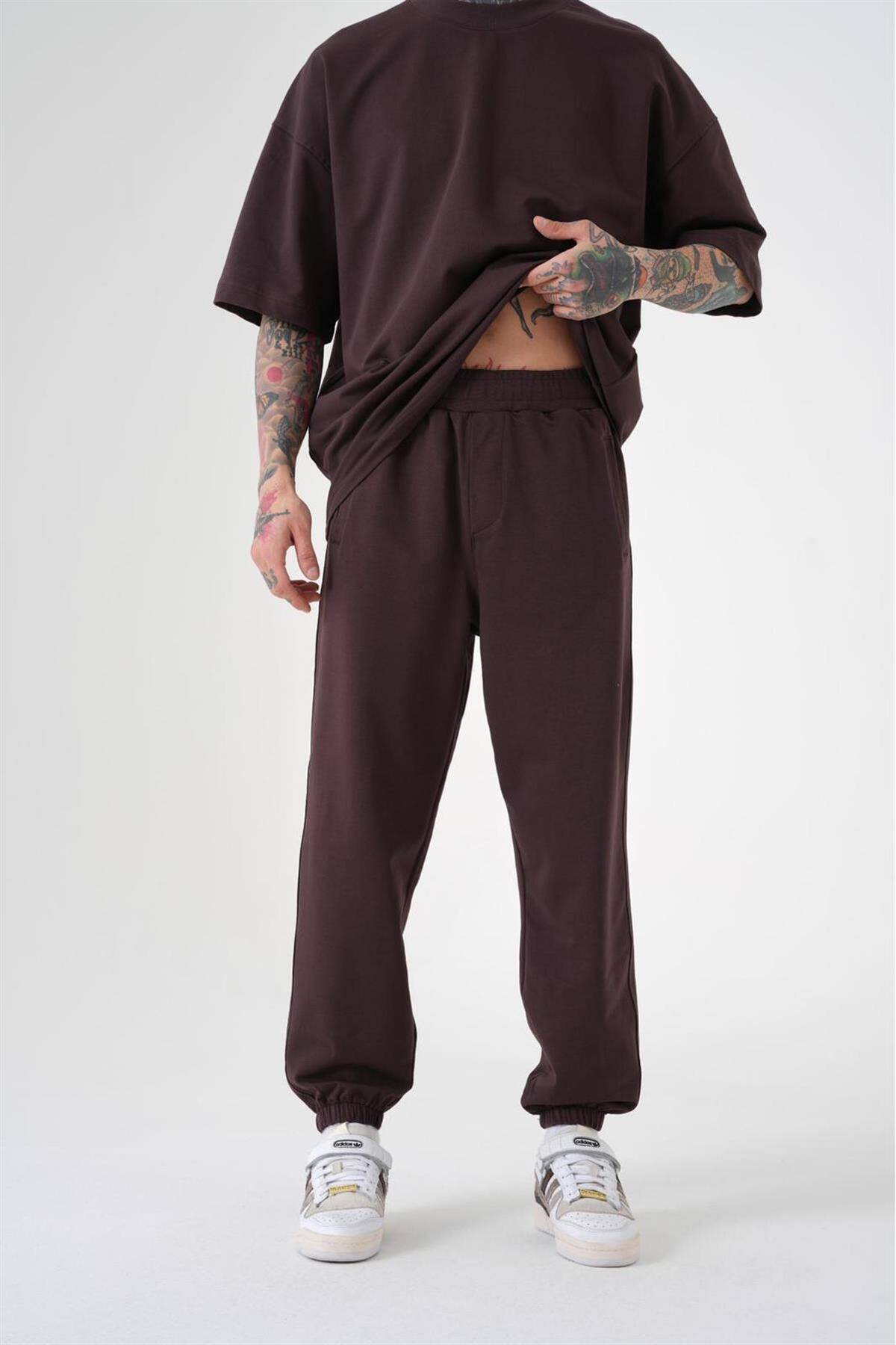 شلوار ورزشی ساده مردانه نارنجی جوگر