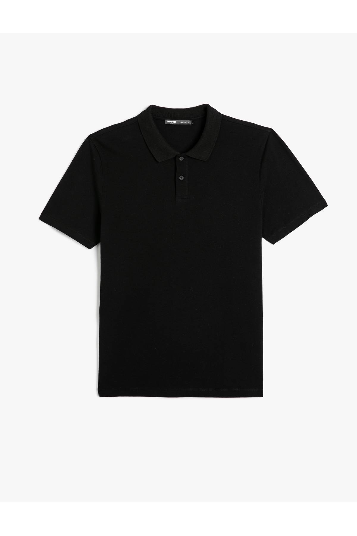 تیشرت یقه پولو آستین کوتاه دکمه دار باریک