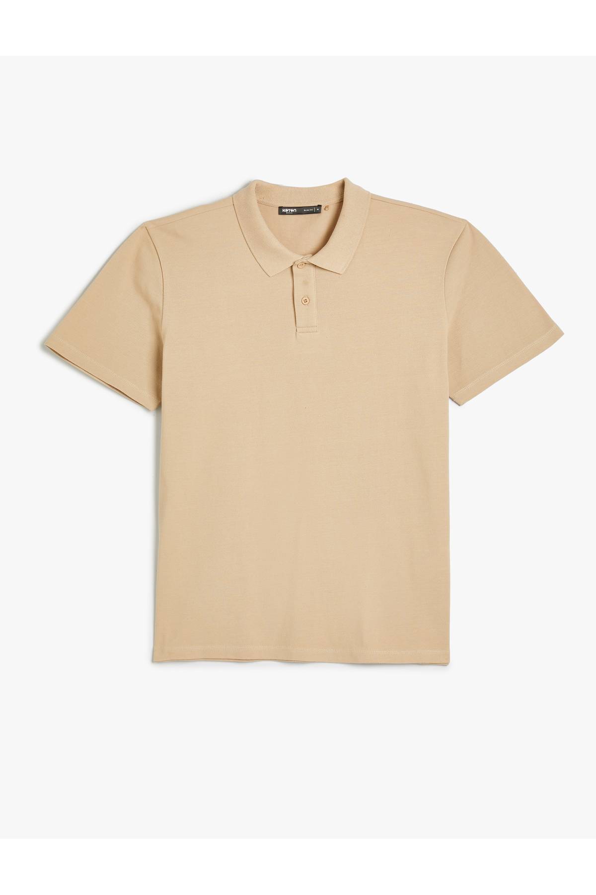 تیشرت یقه پولو آستین کوتاه دکمه دار باریک