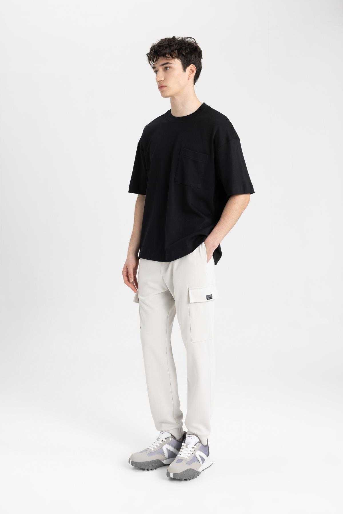 شلوار گرمکن جیبی کارگو با تناسب معمولی A6209ax24sp