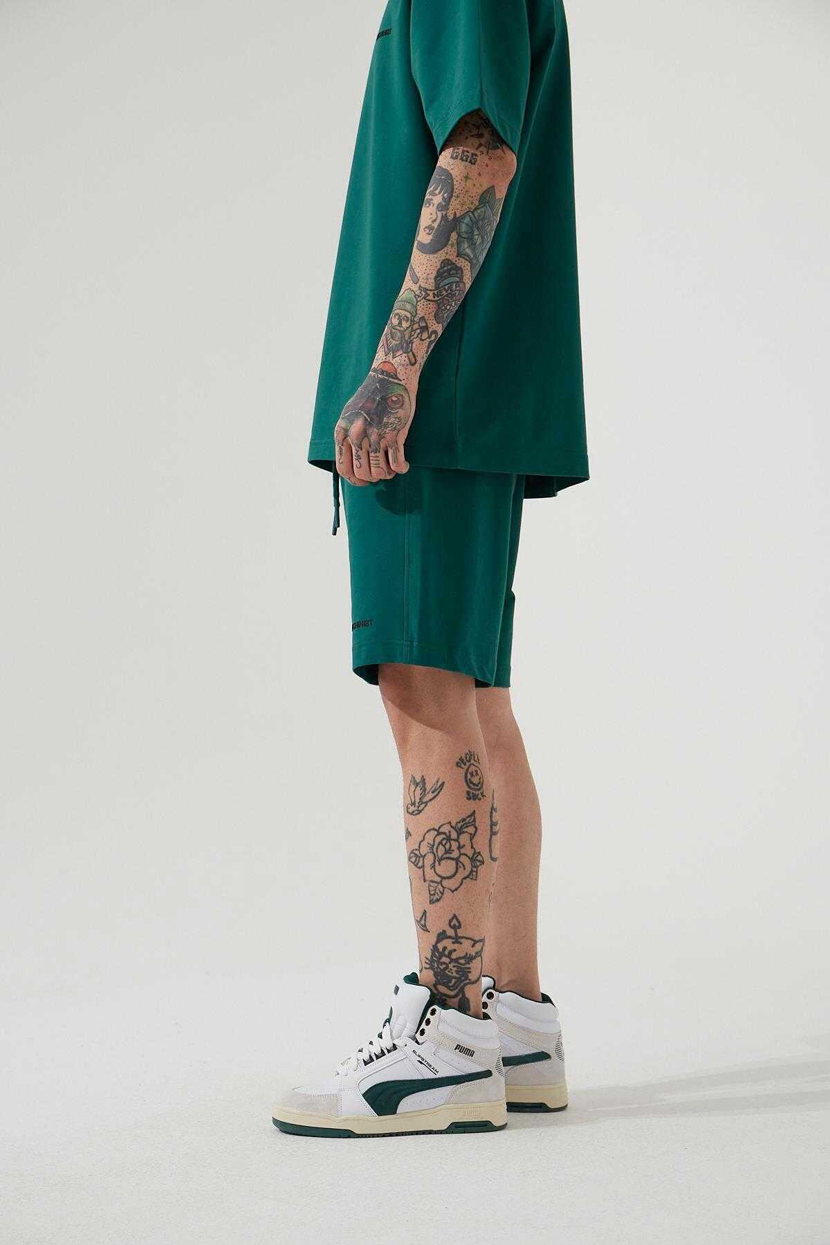 شلوارک ساده خاکستری مردانه