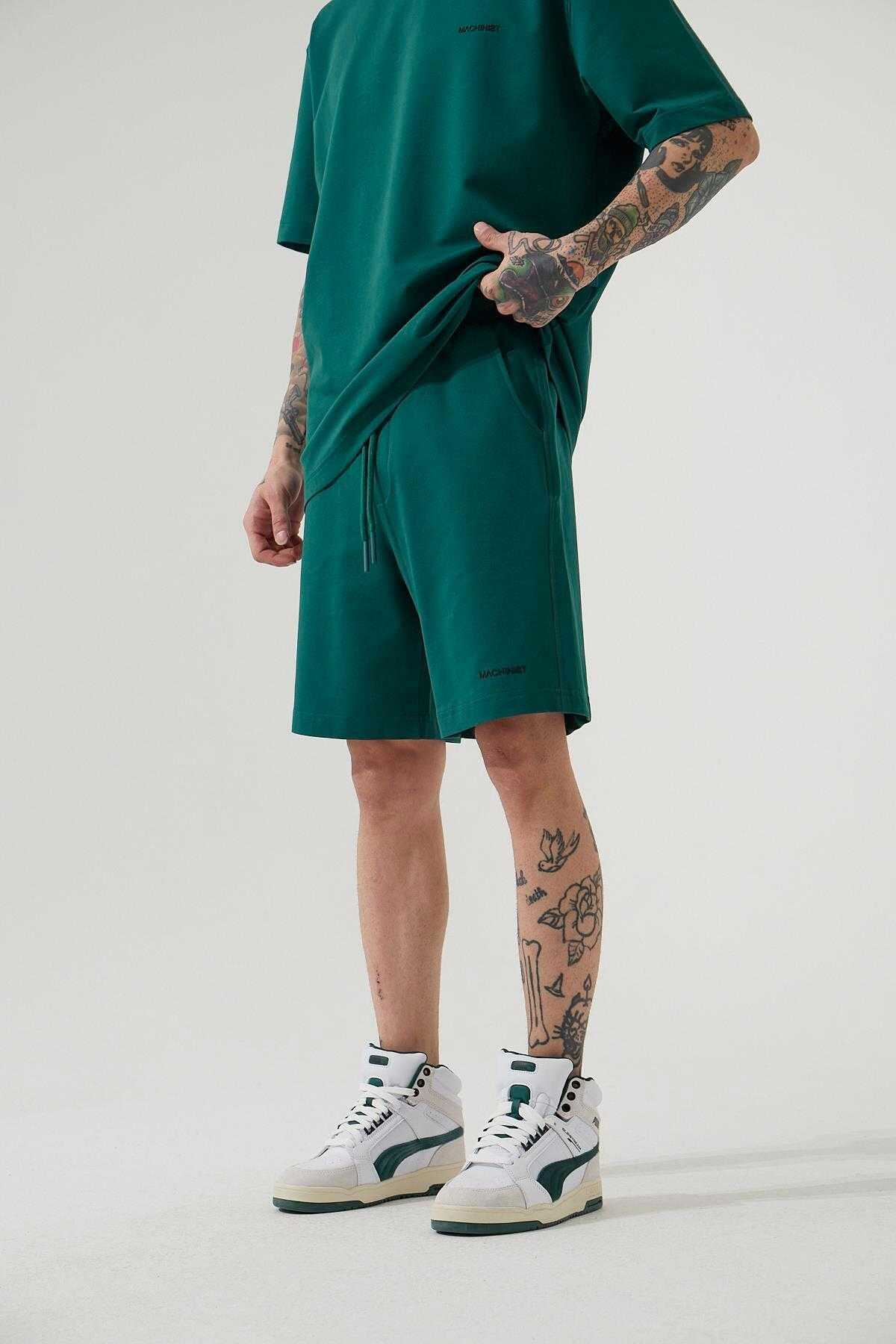 شلوارک ساده خاکستری مردانه