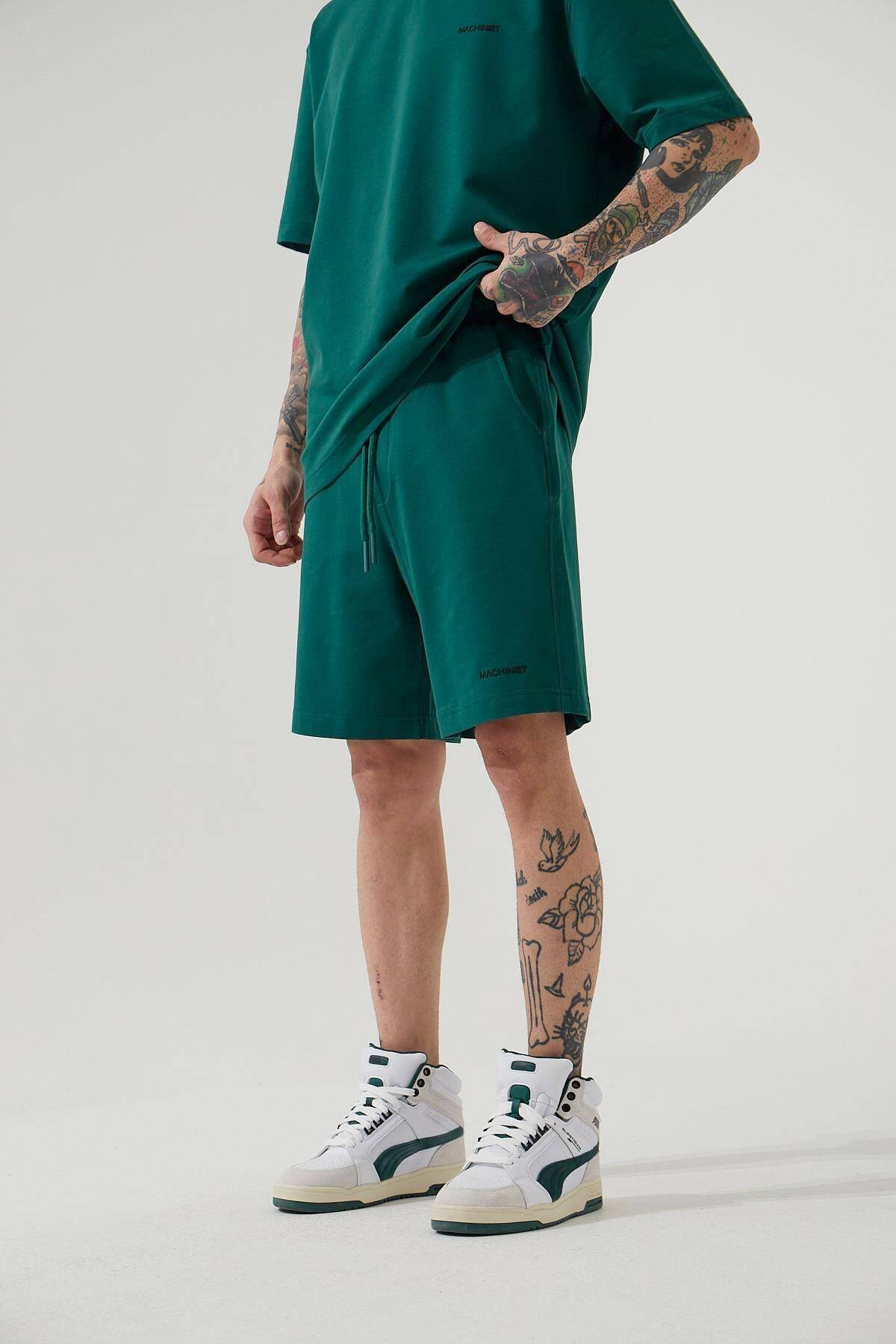 شلوارک ساده خاکستری مردانه